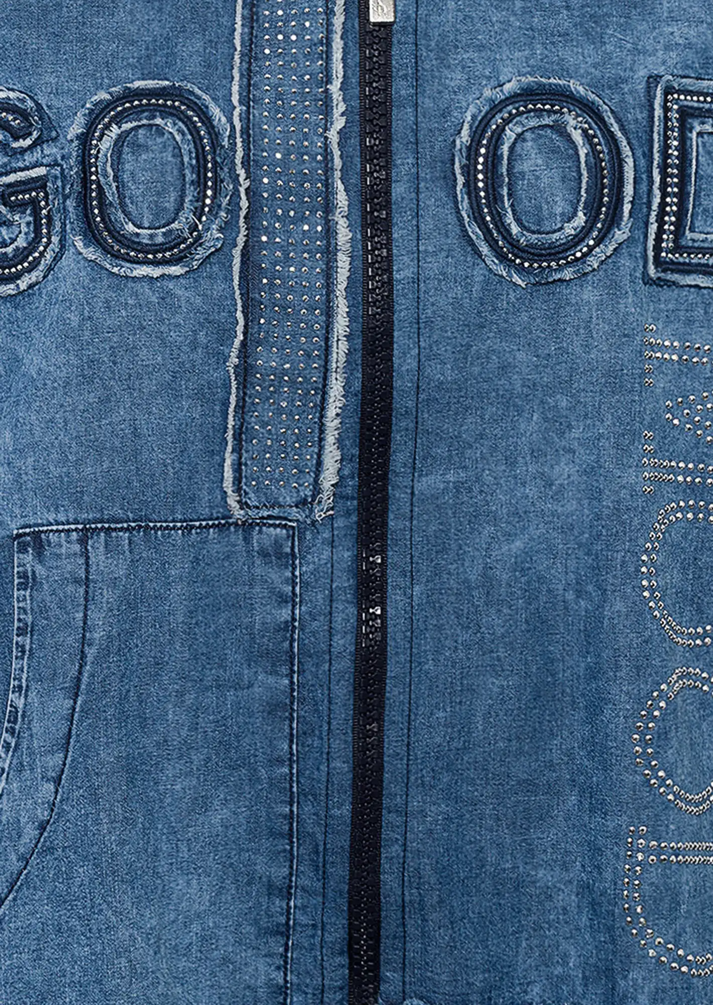 Jeansjacke 'Good', bleached denim