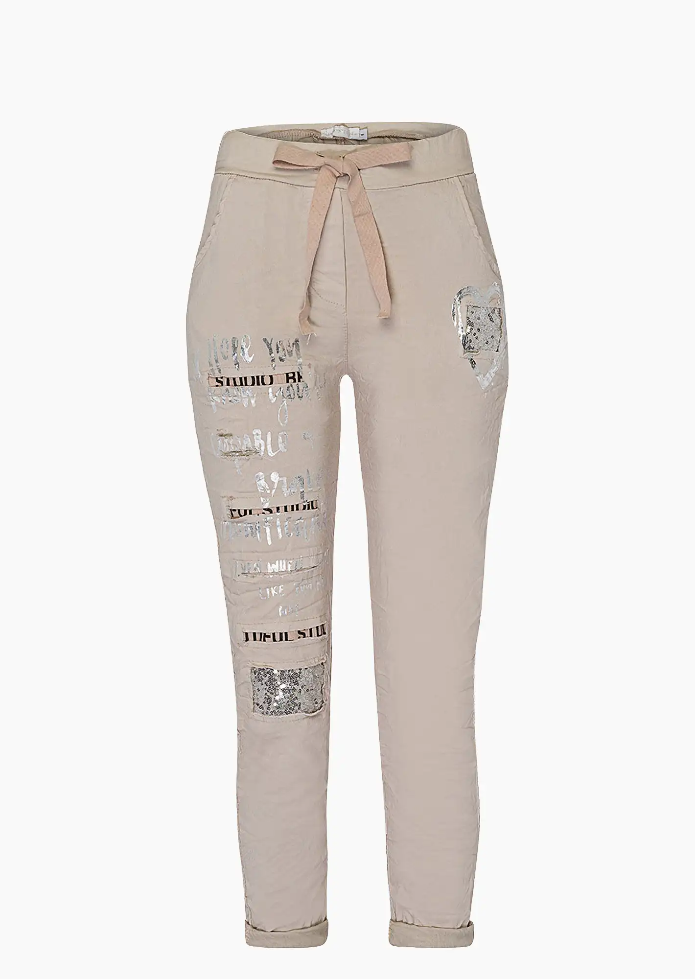 Joggpants 'Hope', crema