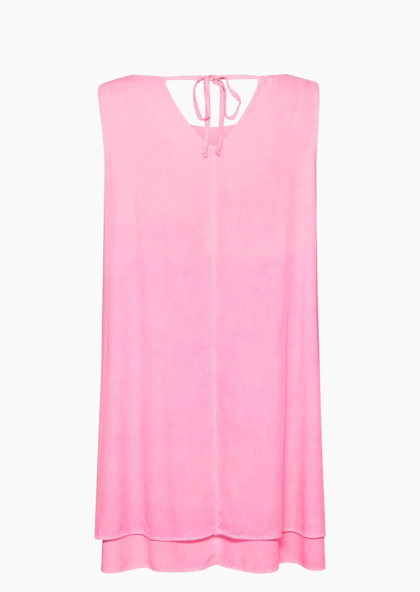 Top im Layering-Look, neonpink