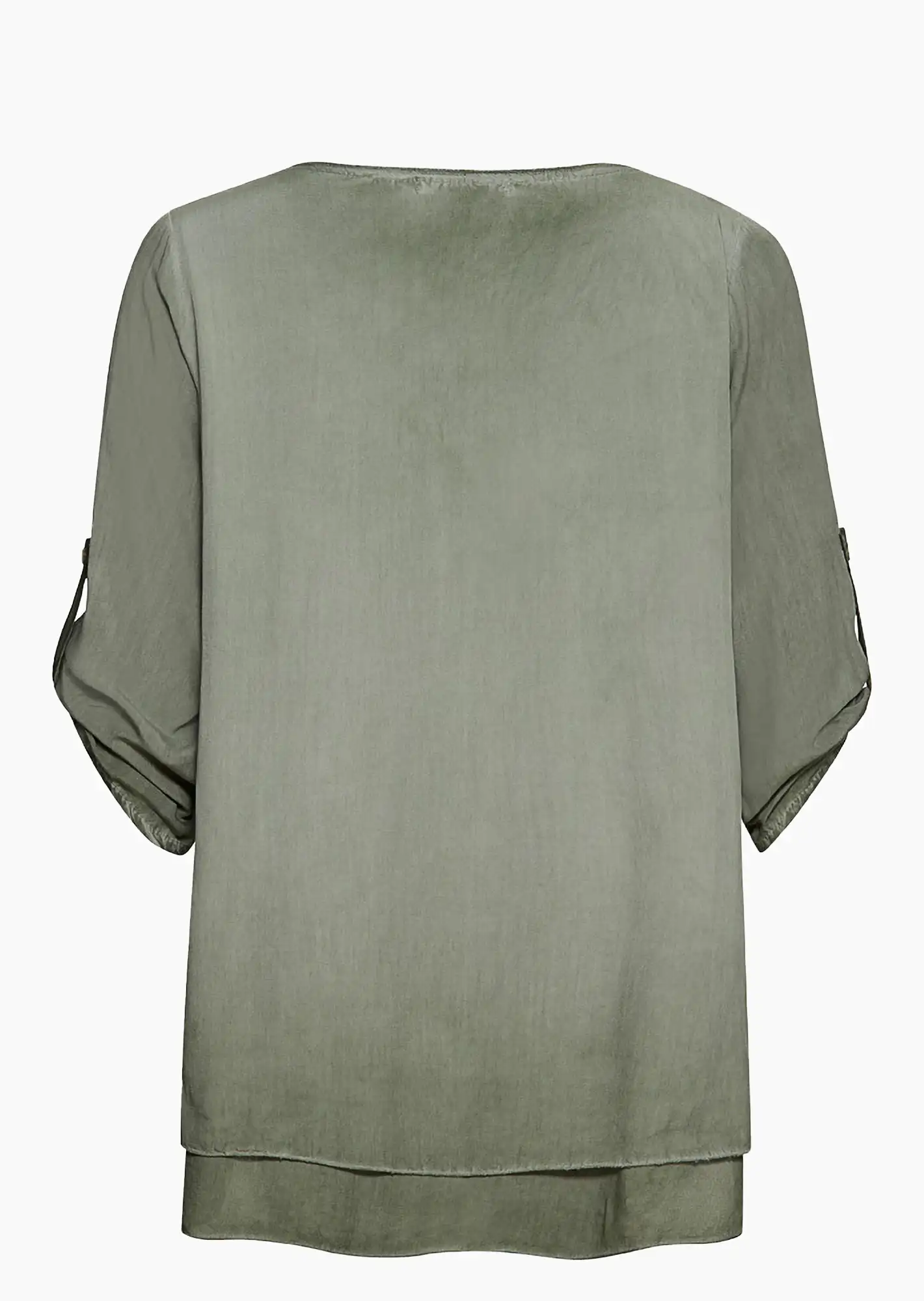 leicht fließende Bluse, khaki