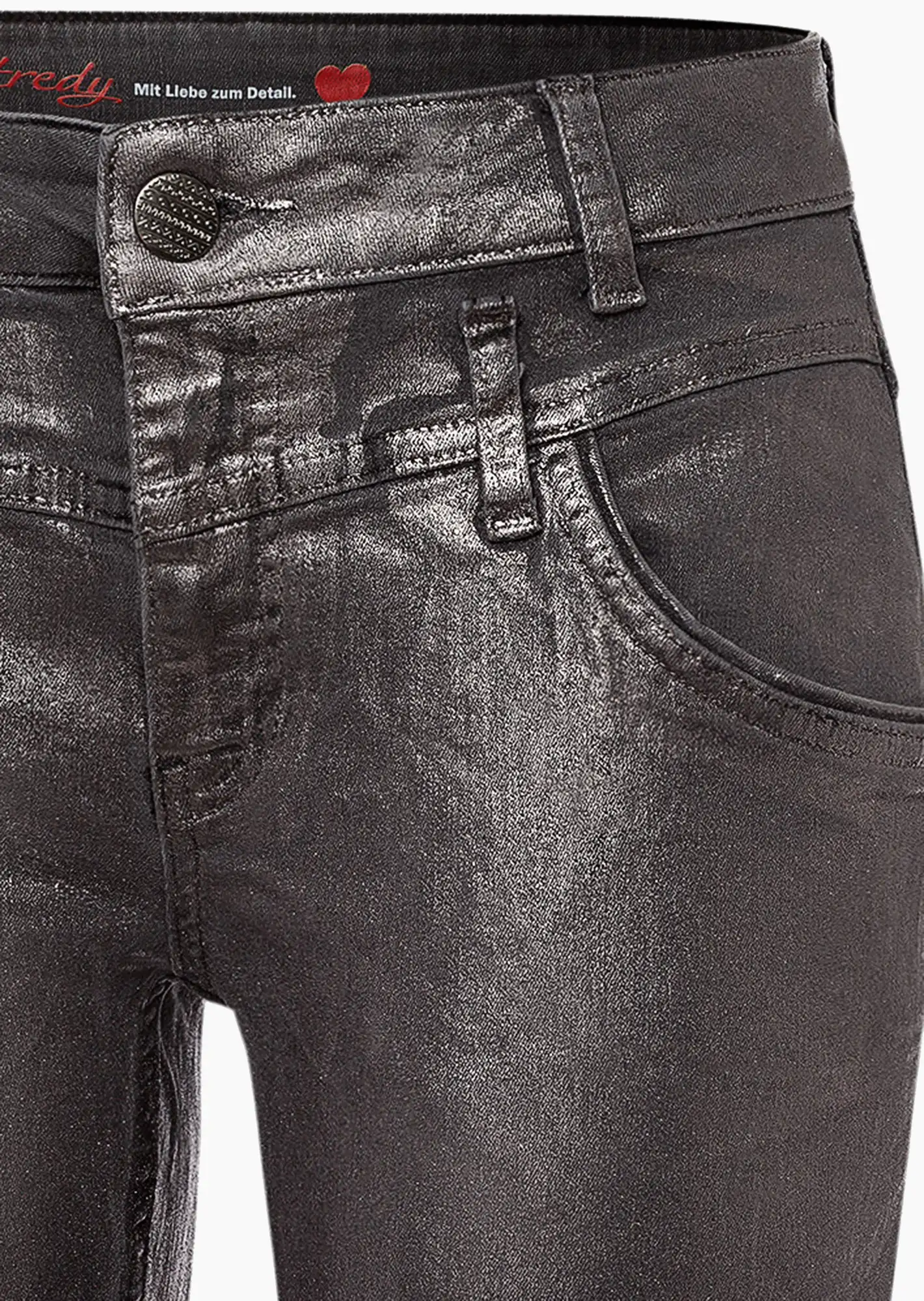 Jeans mit Schimmer, grey-silber