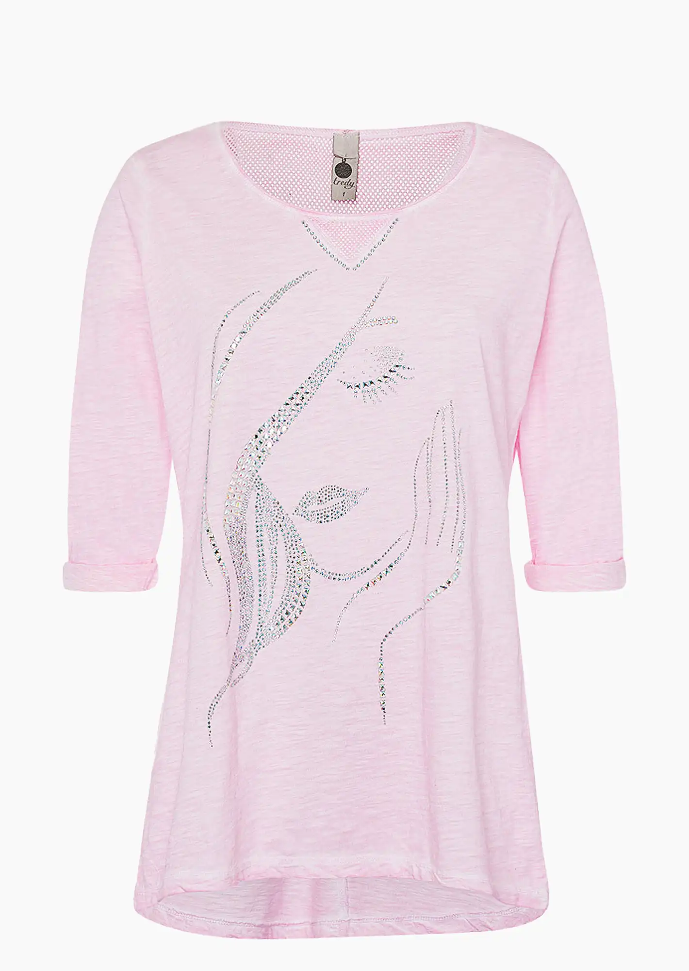 Shirt 'Woman', bubblegum