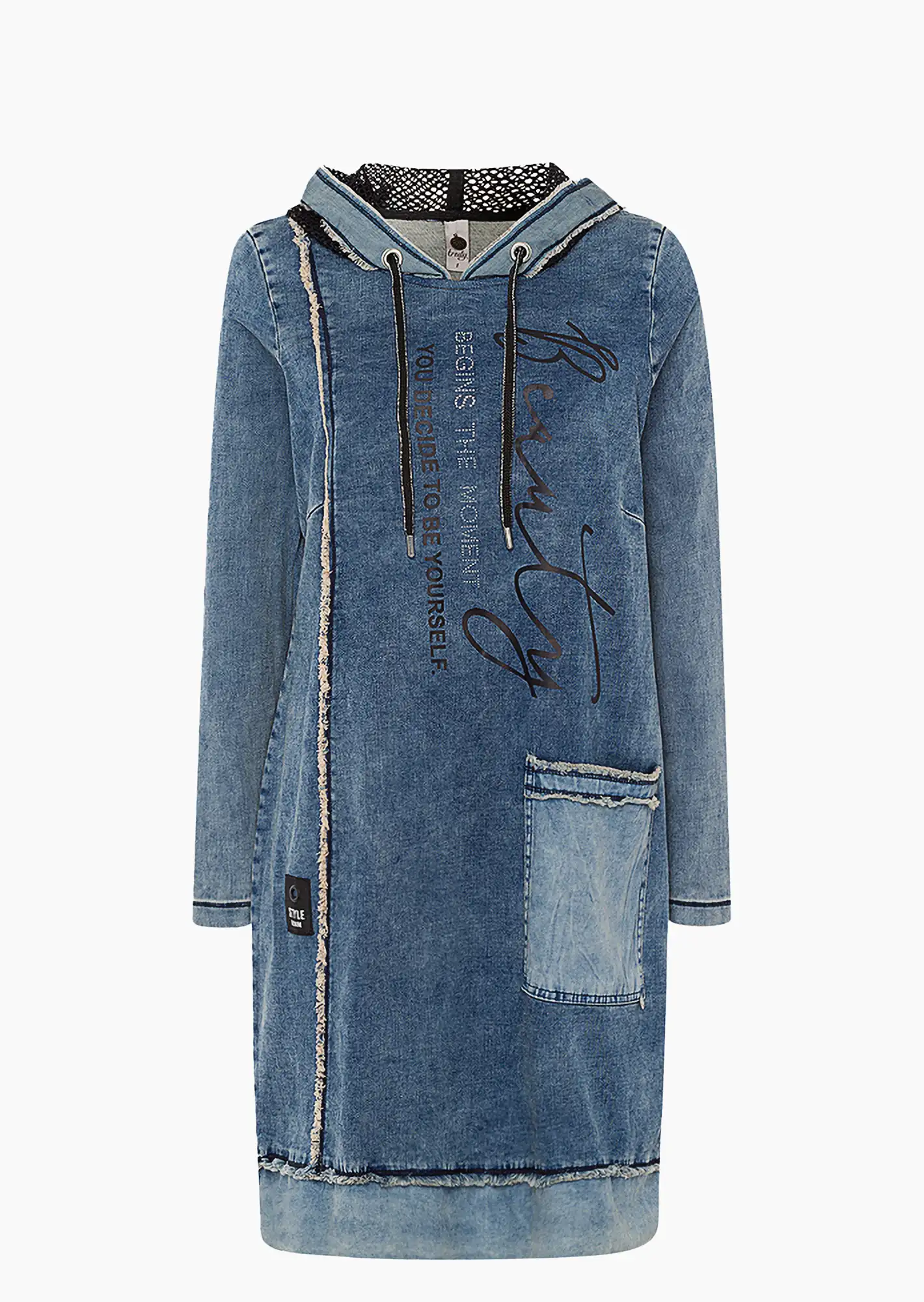 Kleid 'Beauty', smokey blue denim