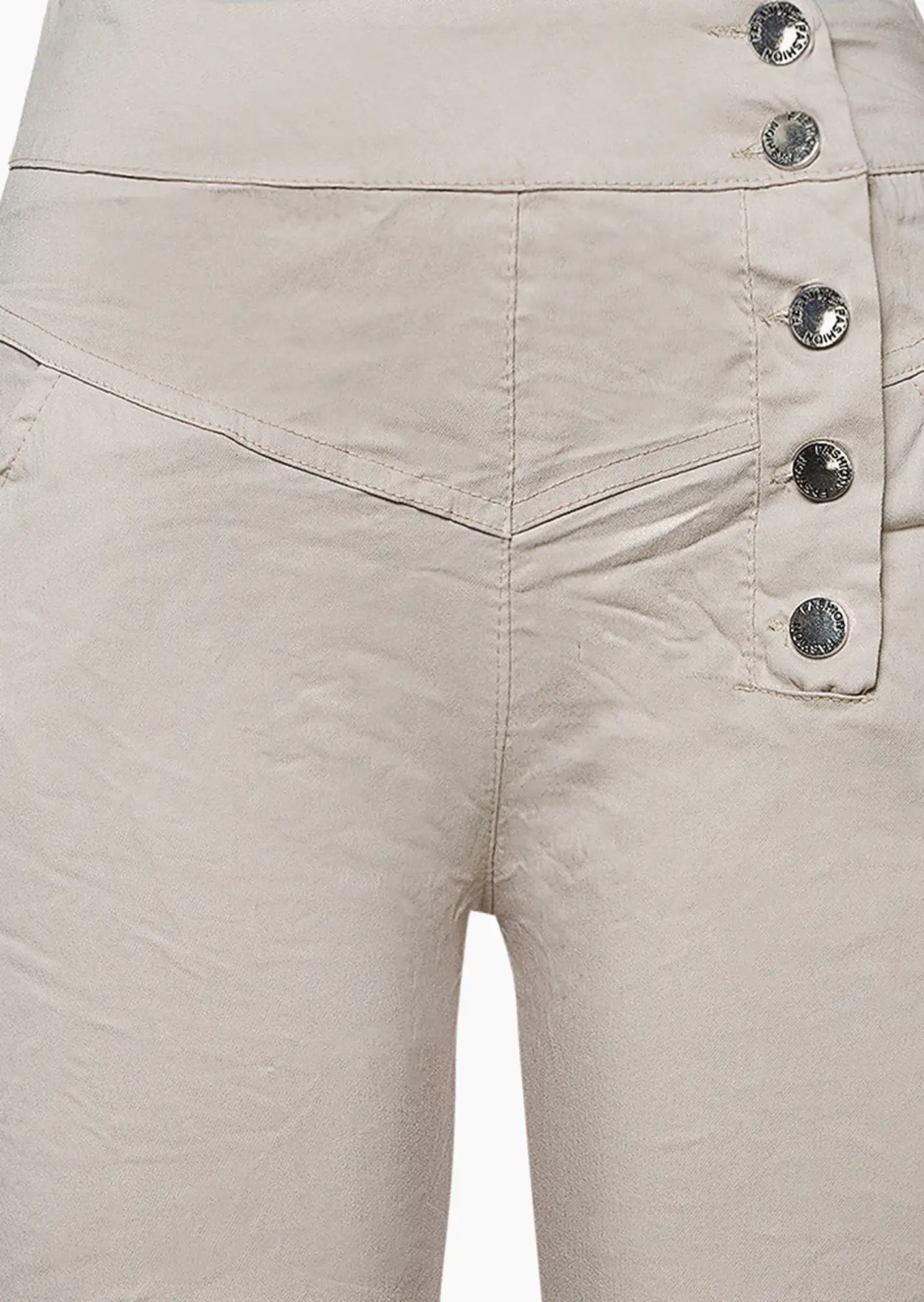 Joggpants mit Knöpfen, sand