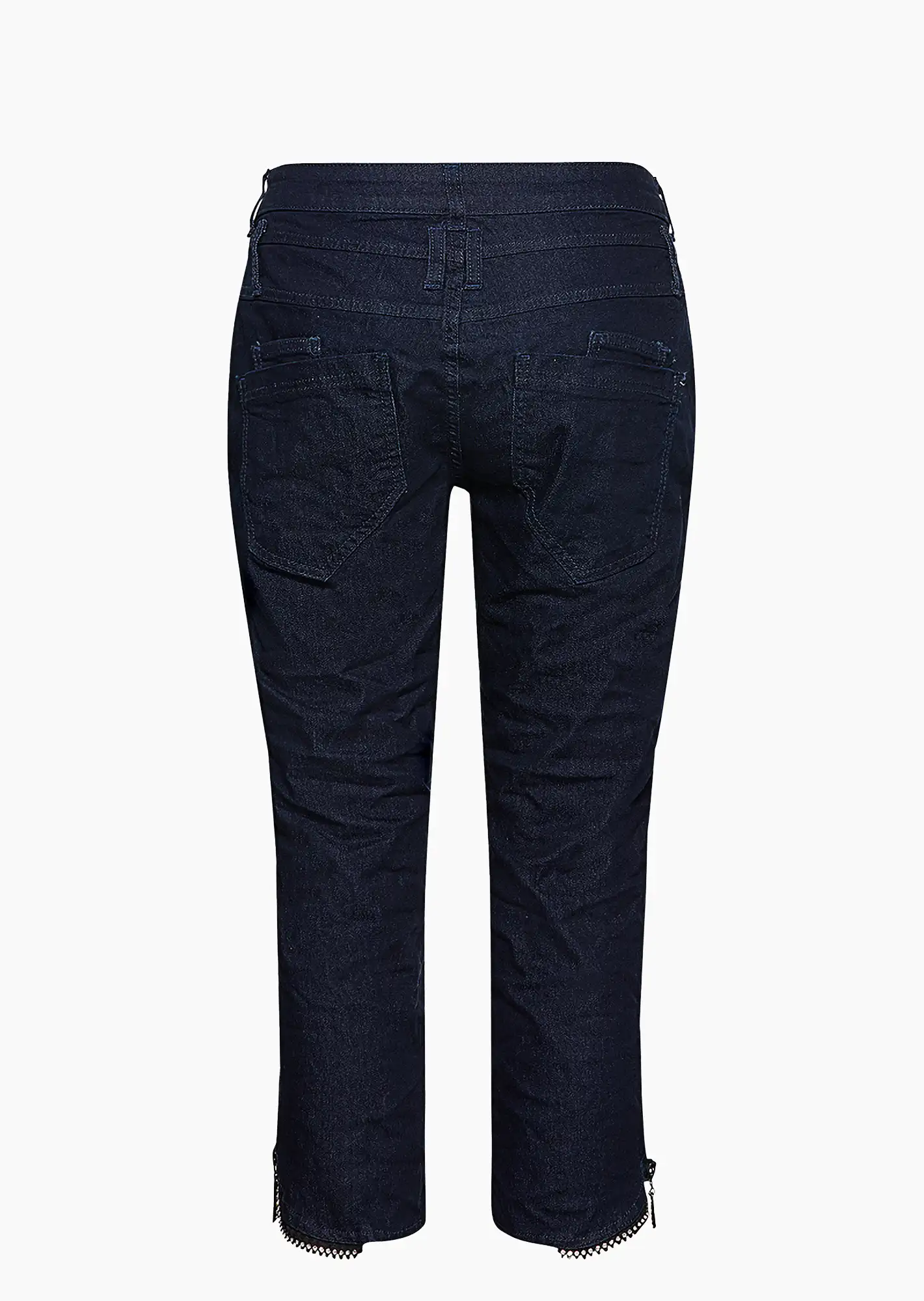 Capri-Jeans, rinse wash denim