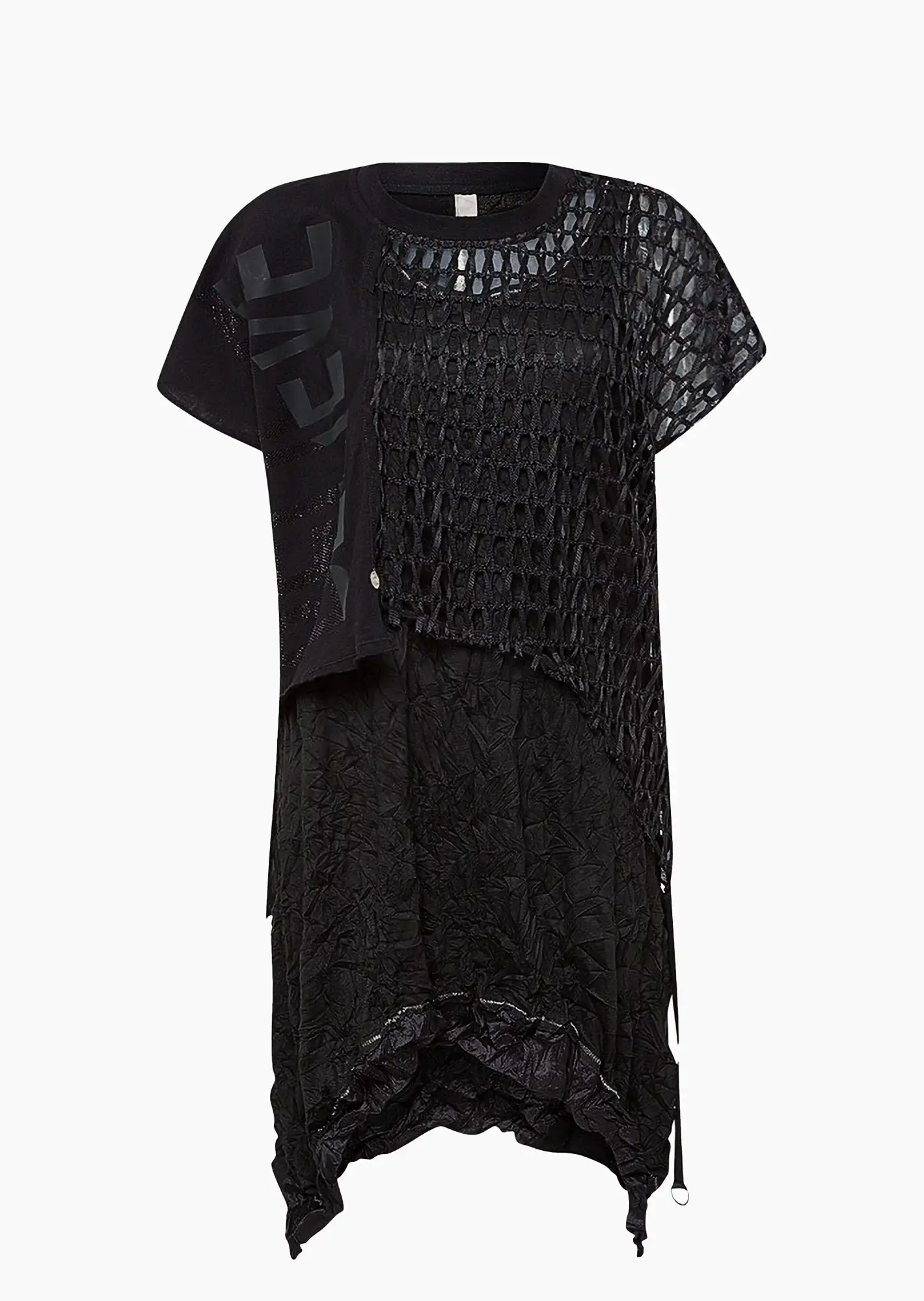 Shirt Netz 2 in 1, schwarz