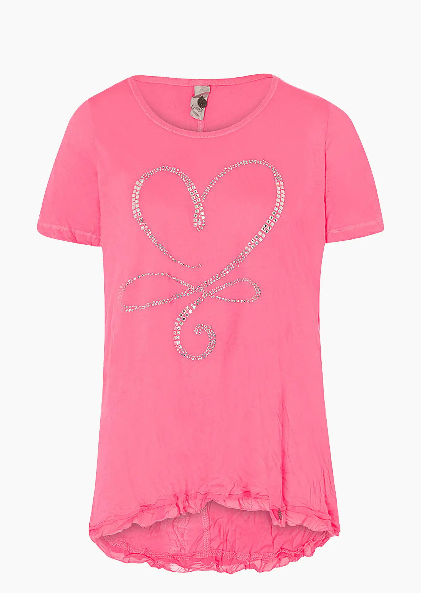 Shirt 'Herz', neon lobster