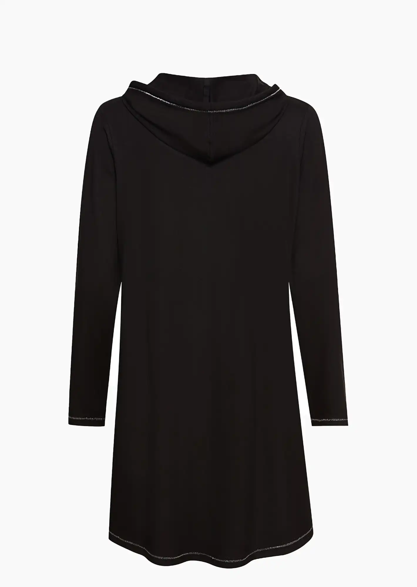 Shirtjacke  Glitzer, schwarz