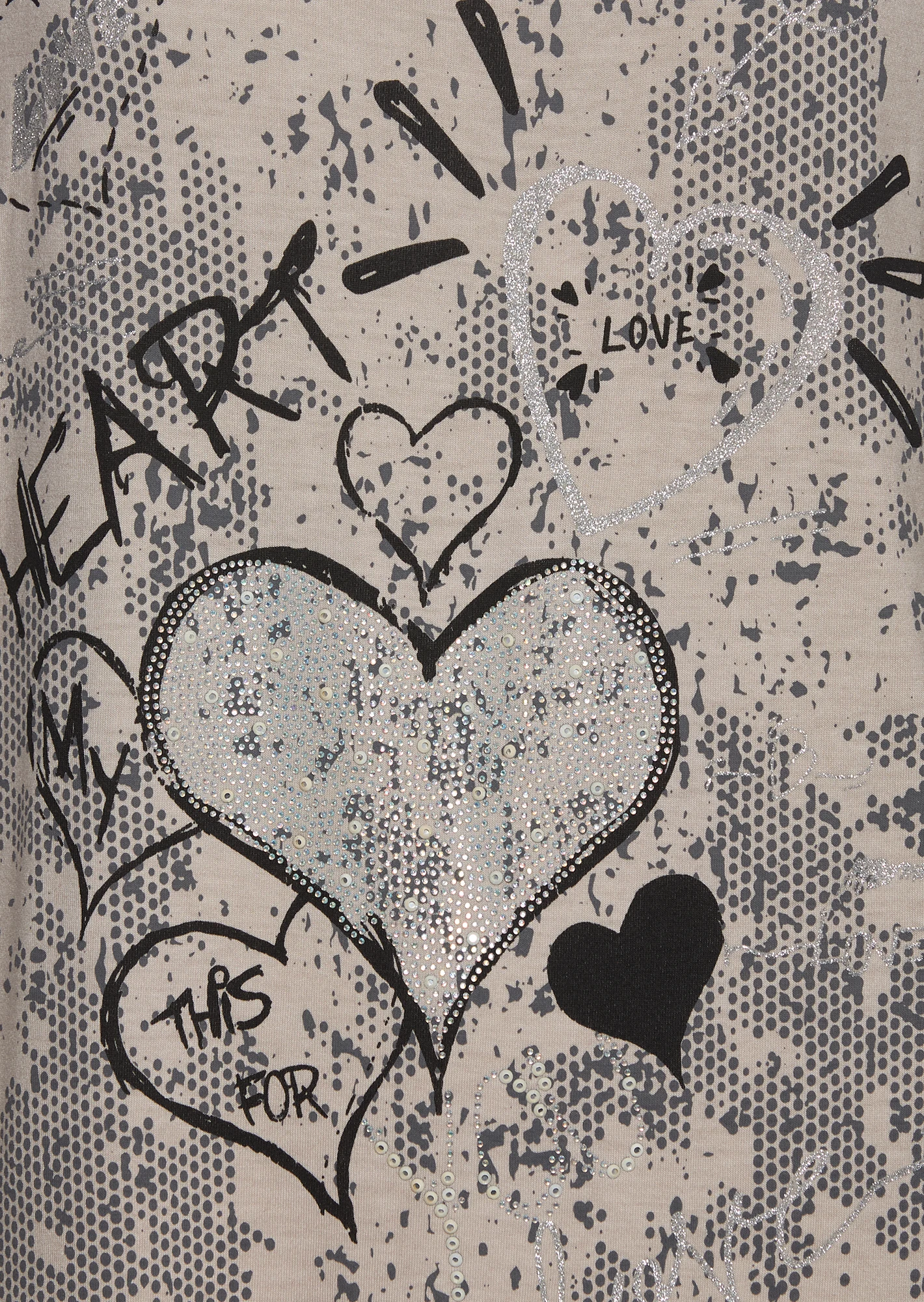 Shirt 'Heart', sand