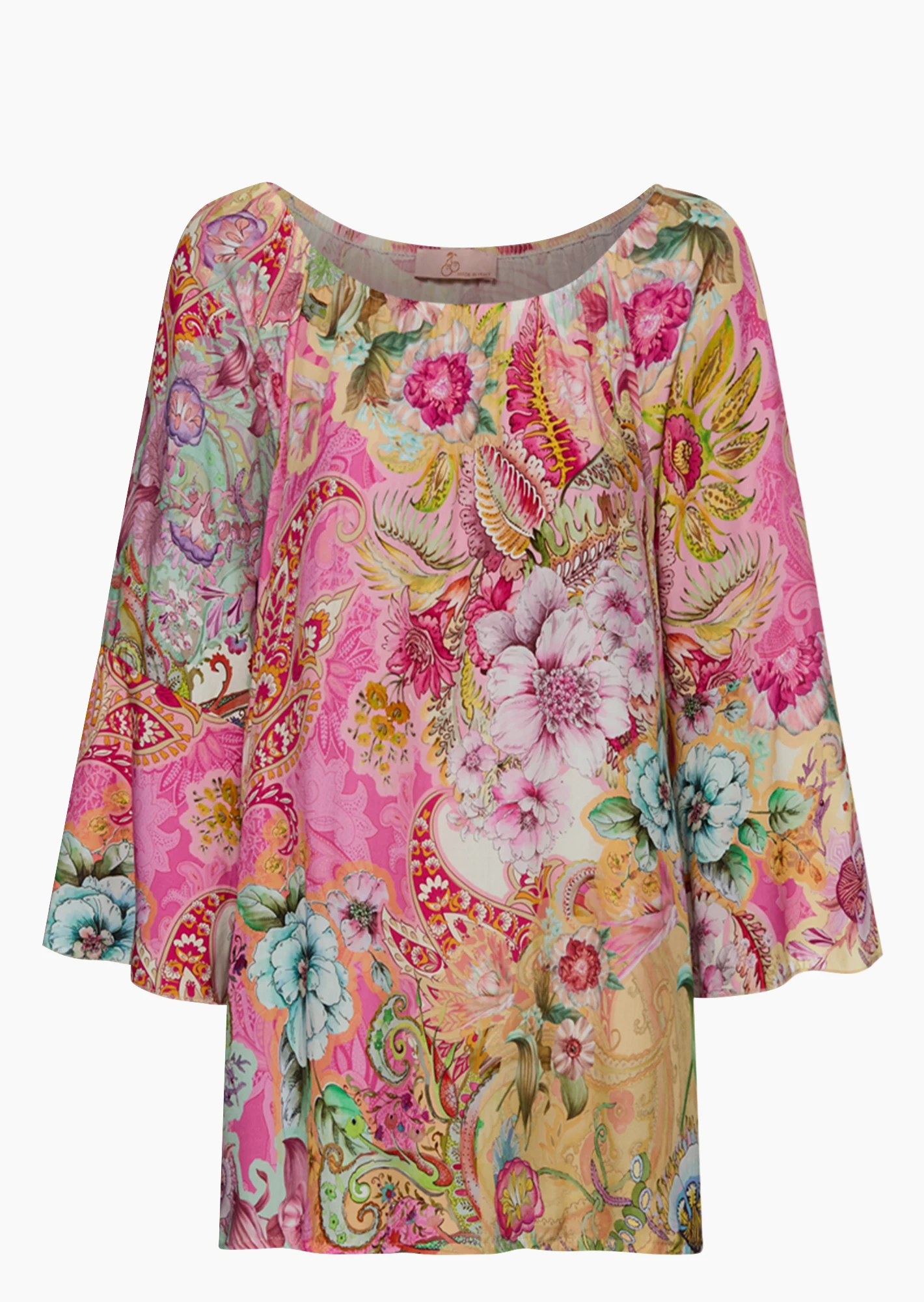 Bluse floraler Print, pink