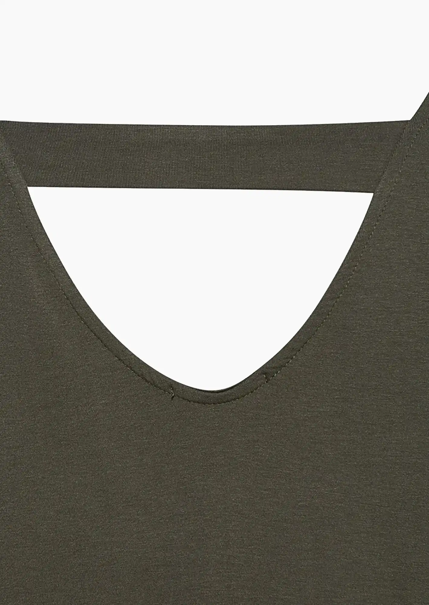 Shirt mit elegantem Rücken, khaki