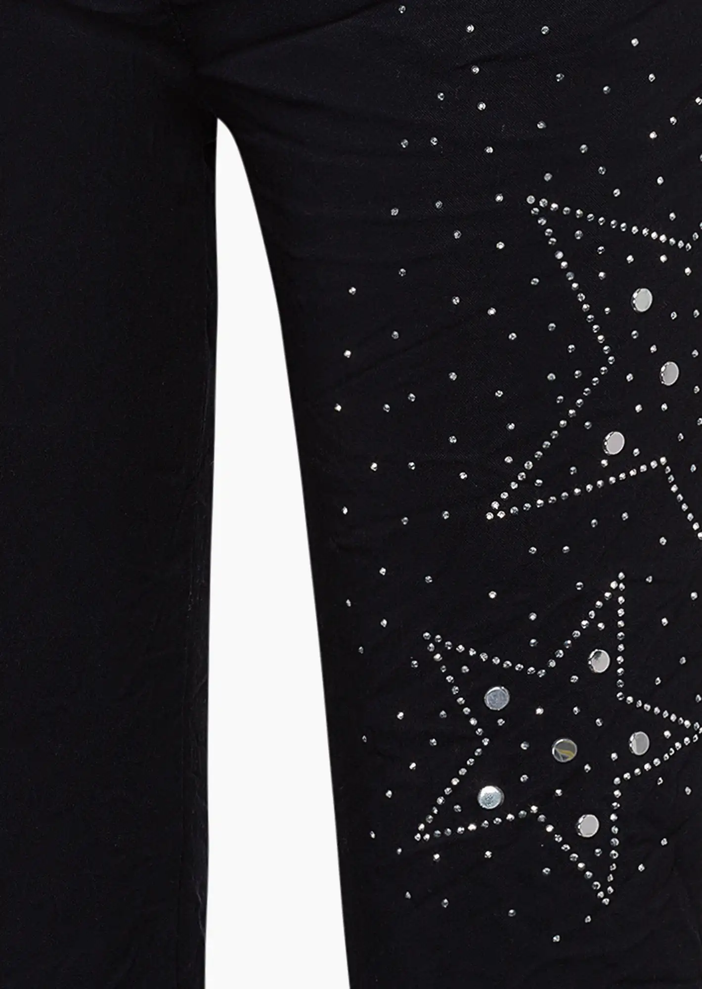 Joggpants 'Ziersteine und Nieten', navy