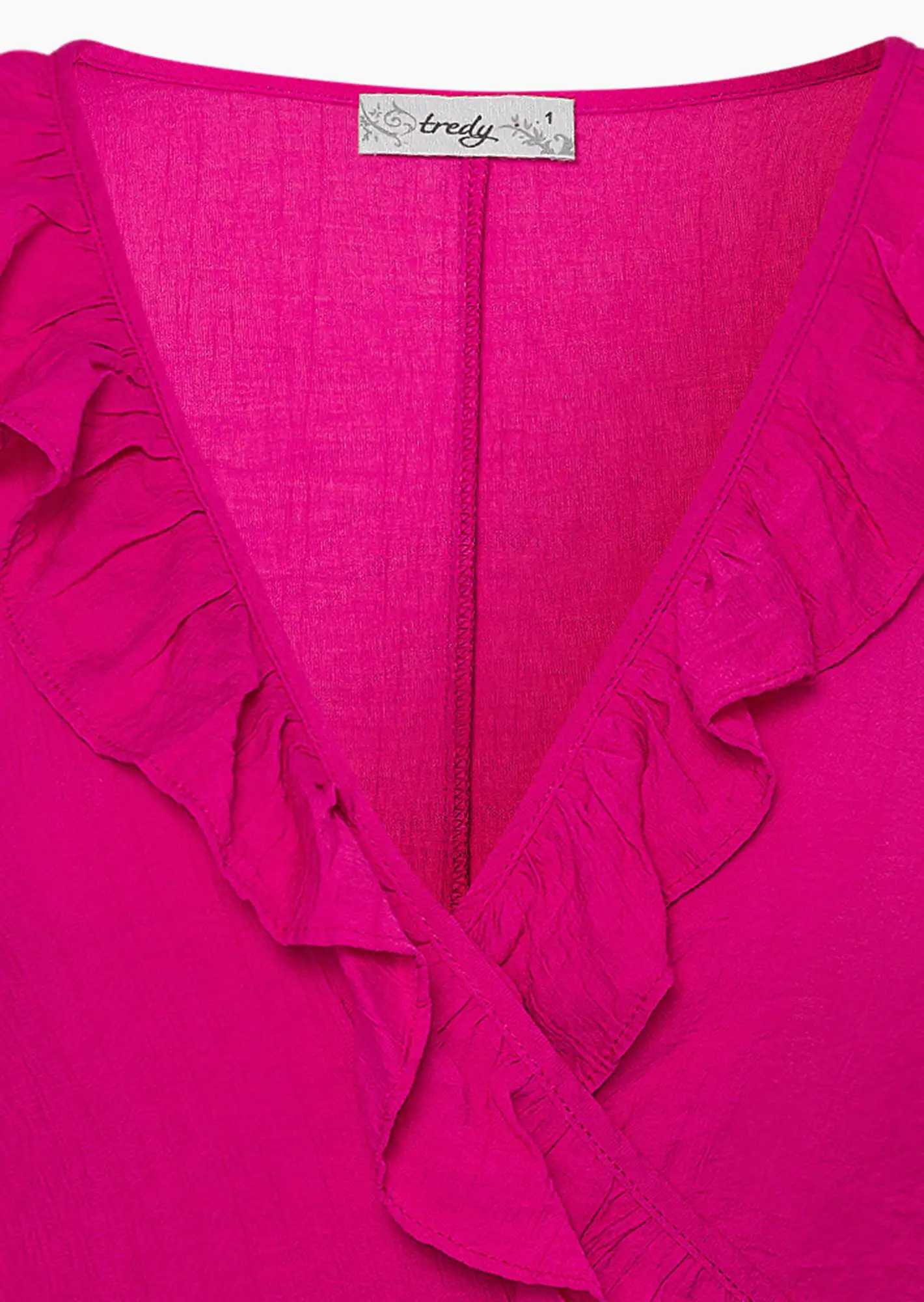 Shirtjacke mit Volant, very berry