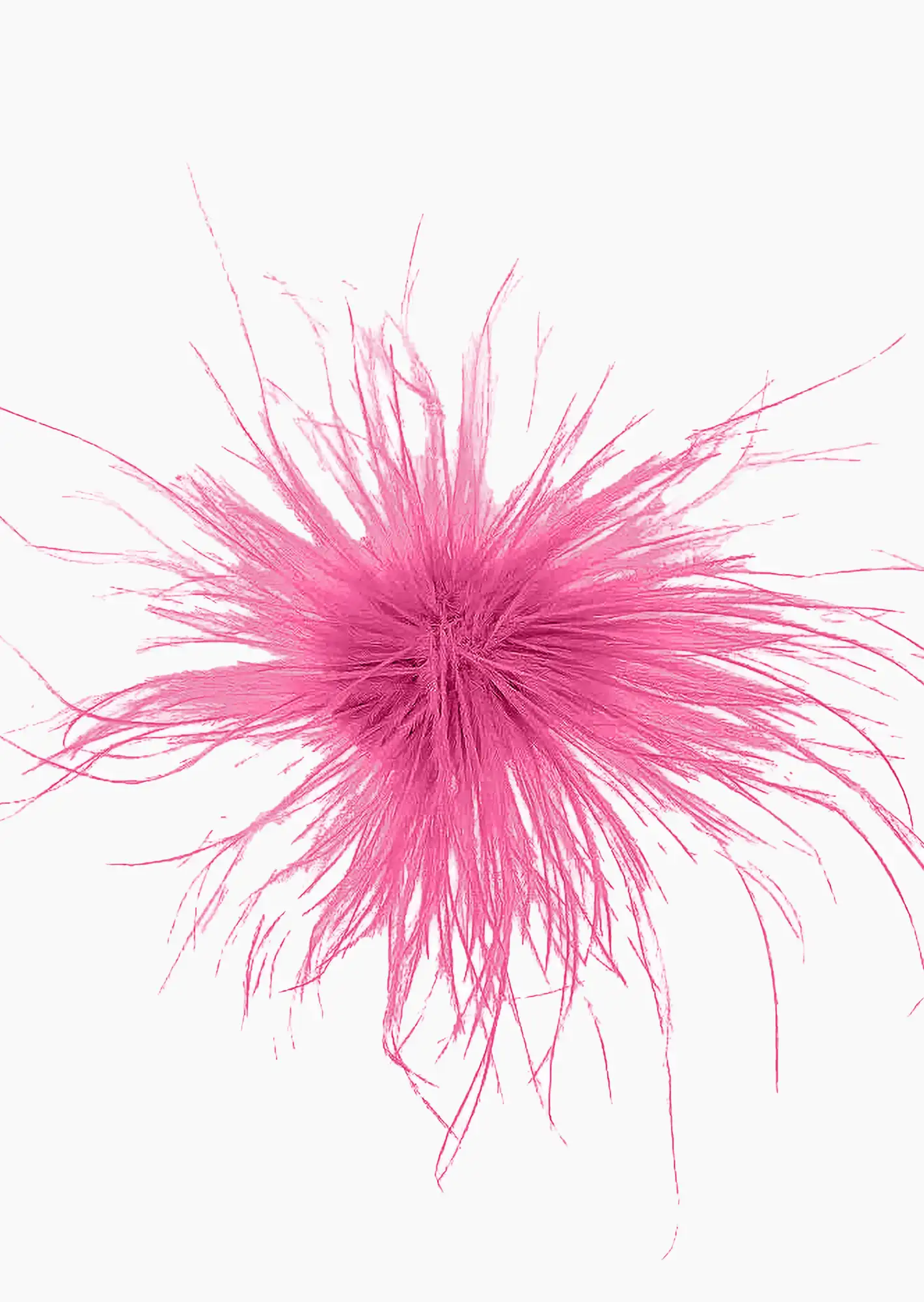 vielseitige Brosche 'Federn', pink
