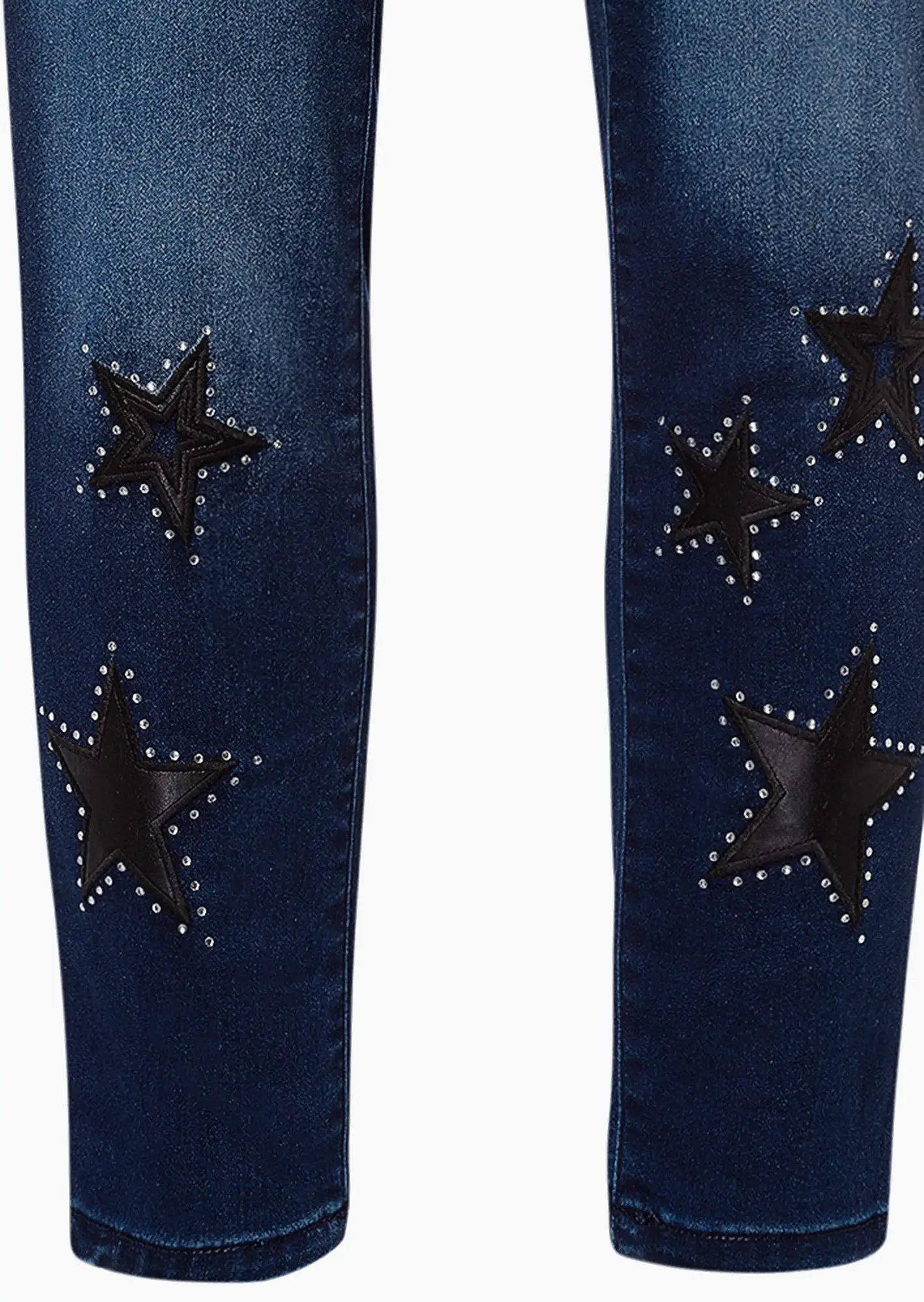 Jeggings 'Sterne', dark blue denim