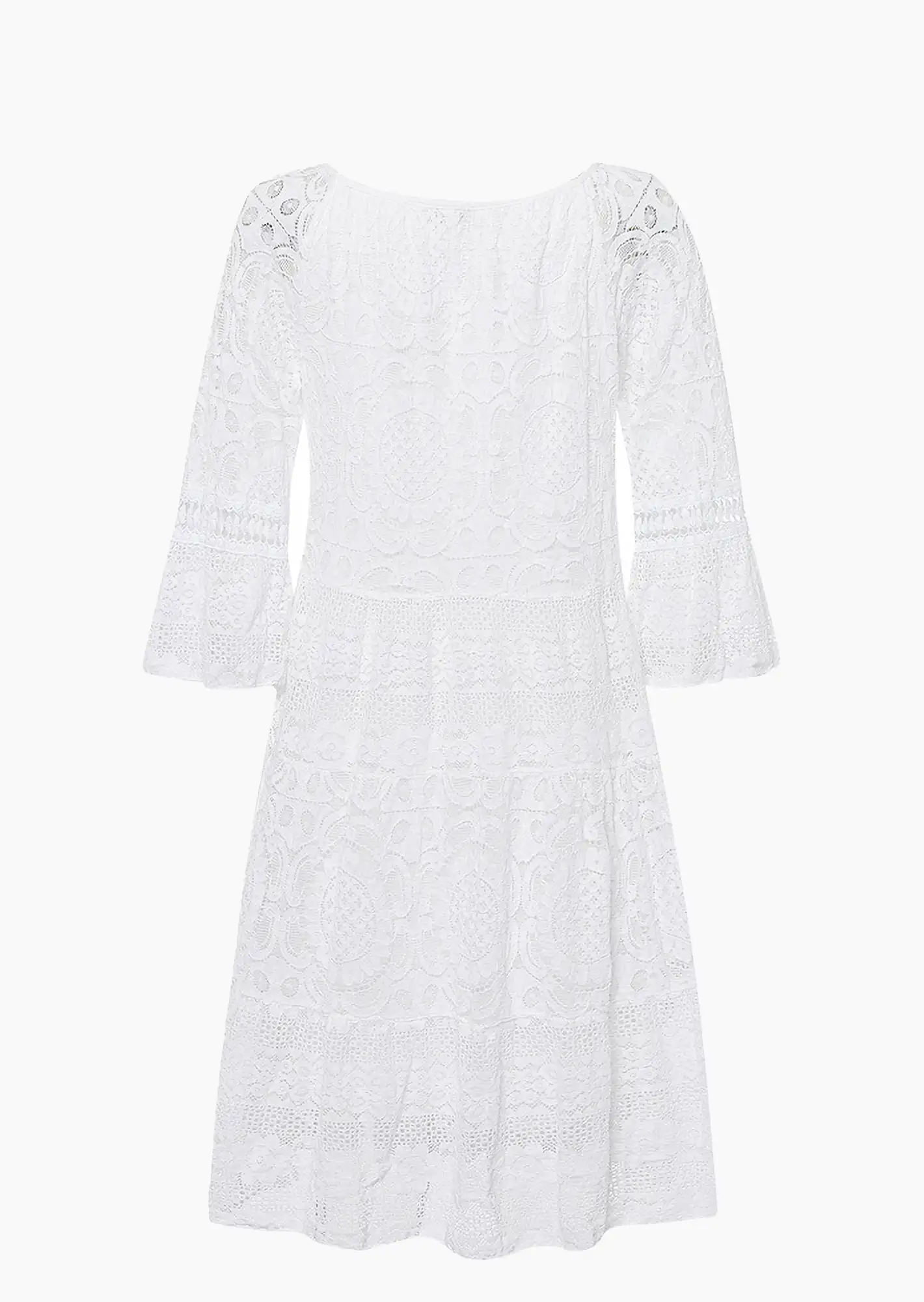 Kleid mit Spitze, weiß