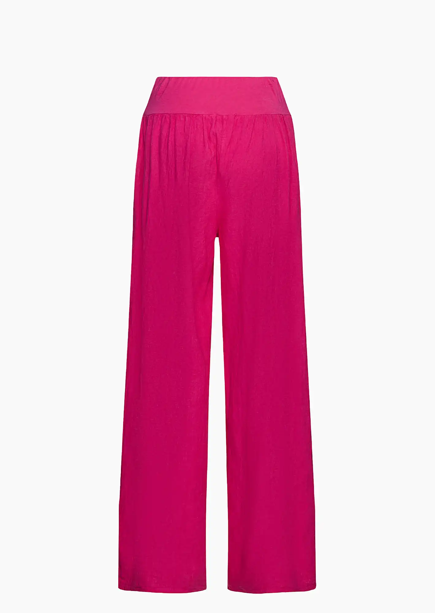 Wide Leg Leinenhose, very berry