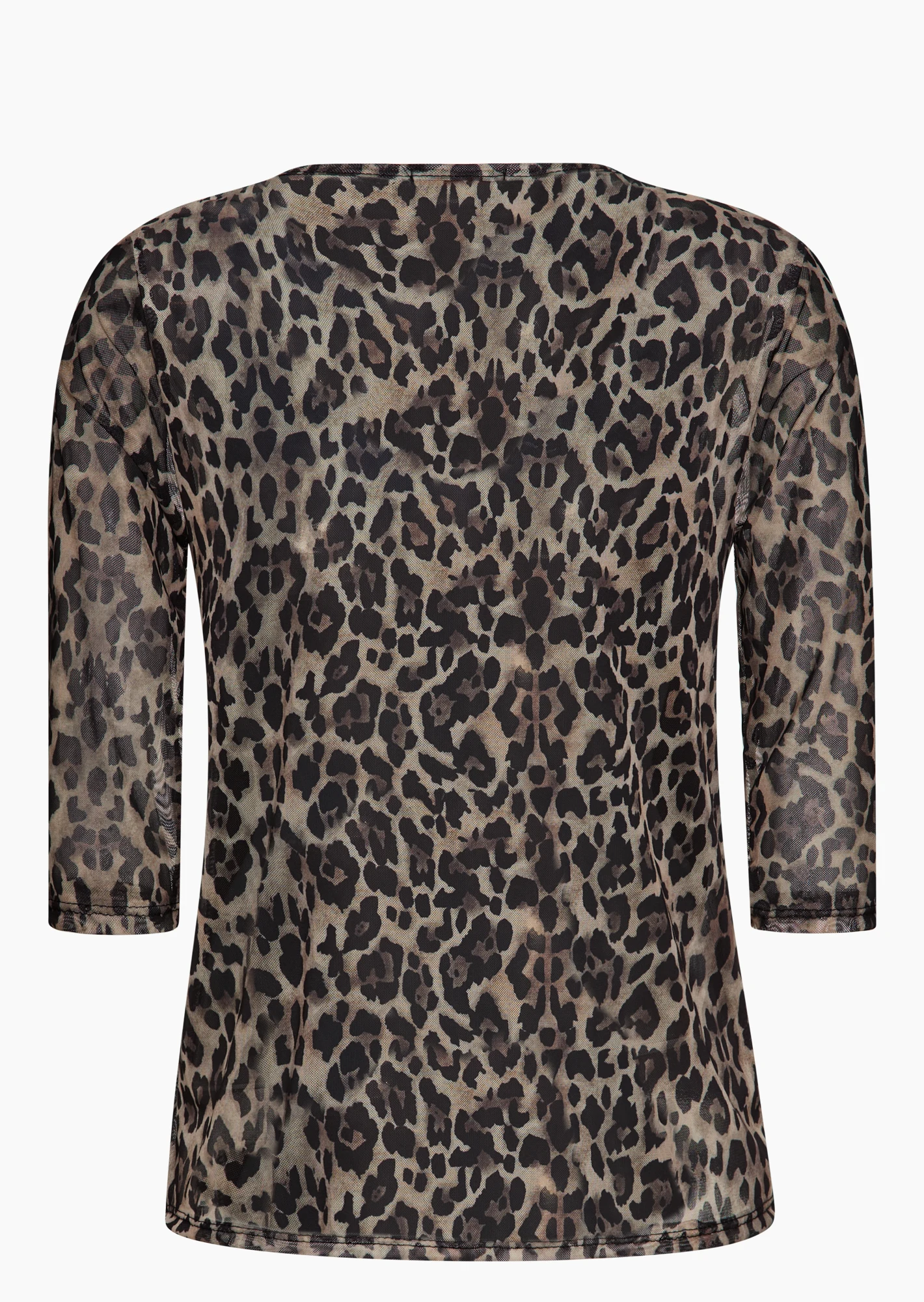 Blusenshirt Animal, crema-schwarz