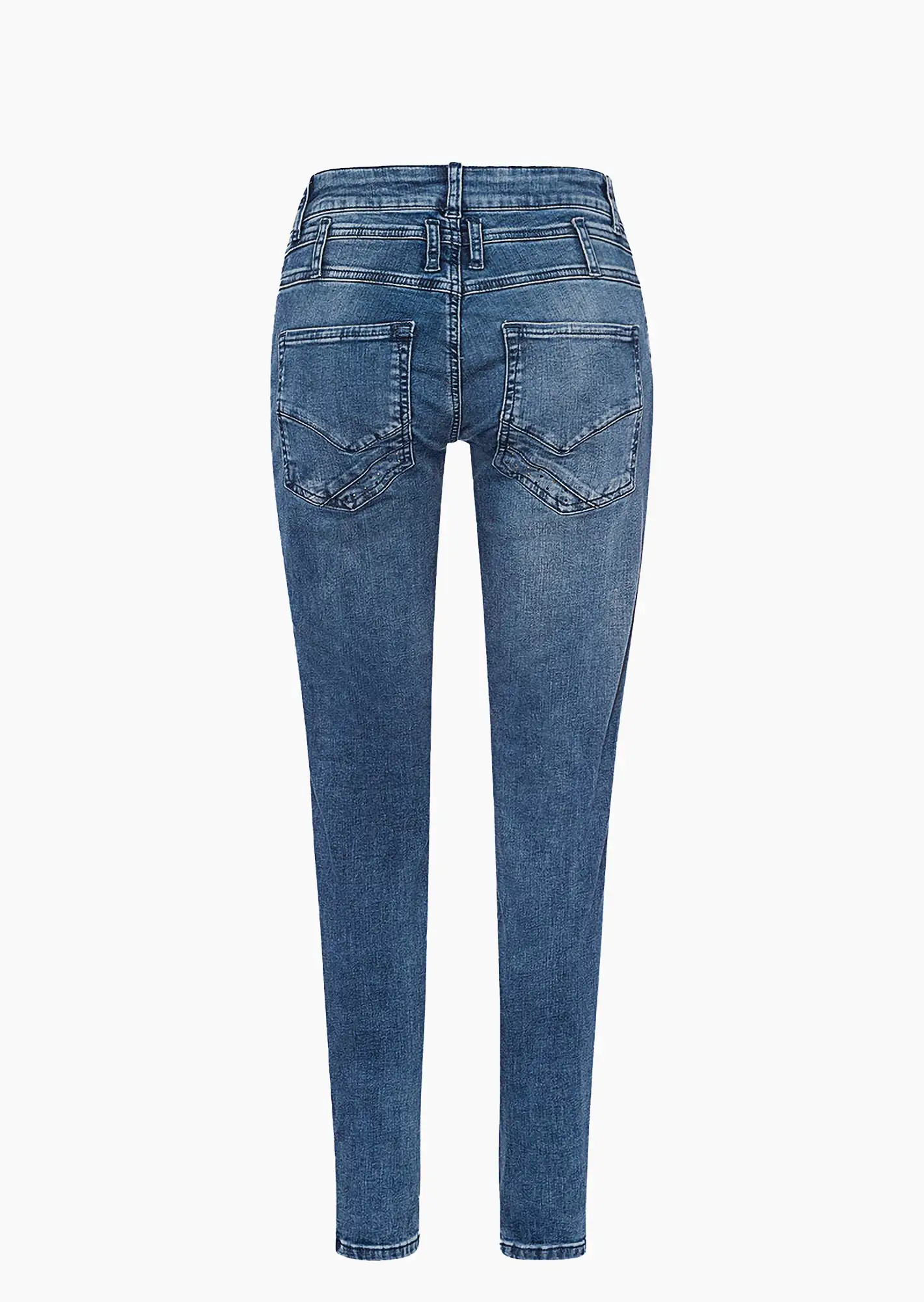 Jeans mit Ziersteinen, blue denim