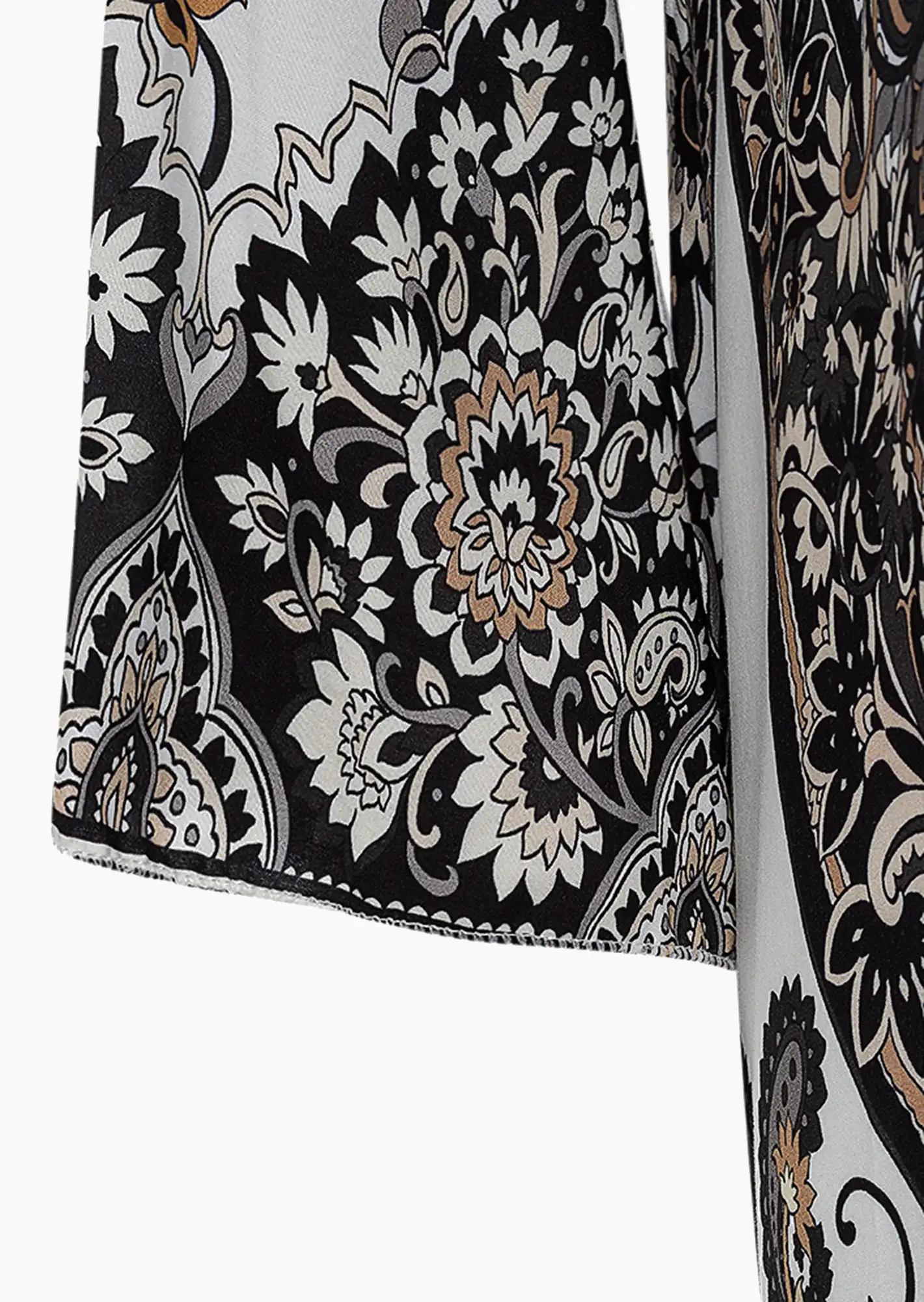 Tunika 'Ornamente', schwarz-offwhite