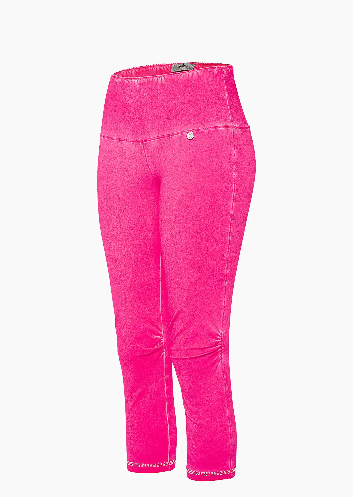 Capri-Leggings mit Ziersteinen, very berry