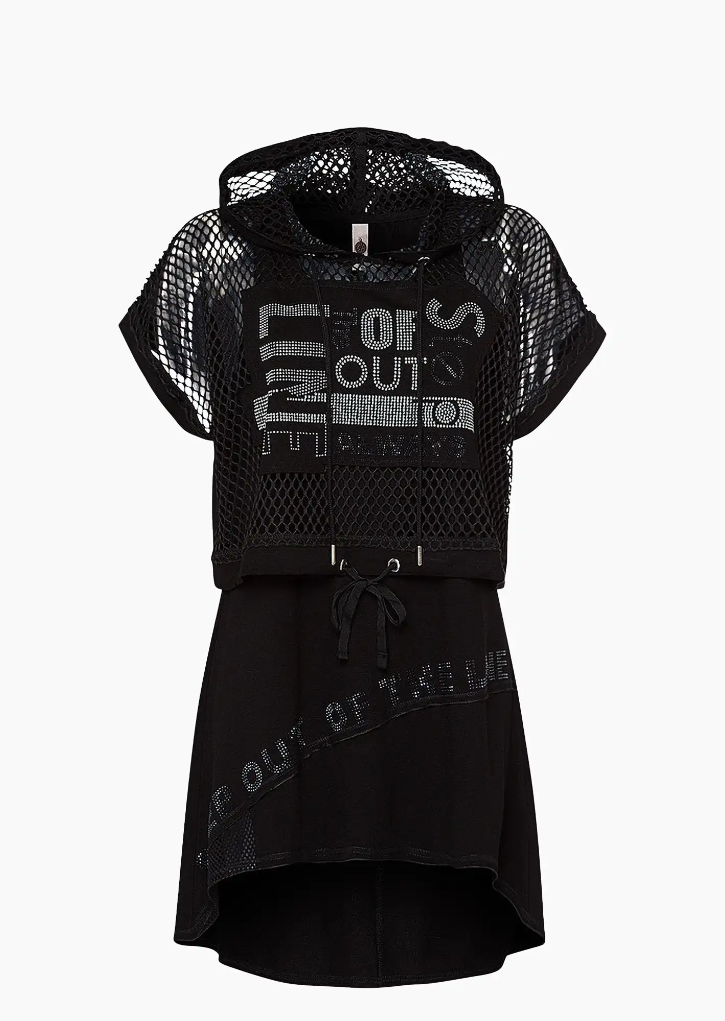 2 in 1 Shirt 'Step', schwarz