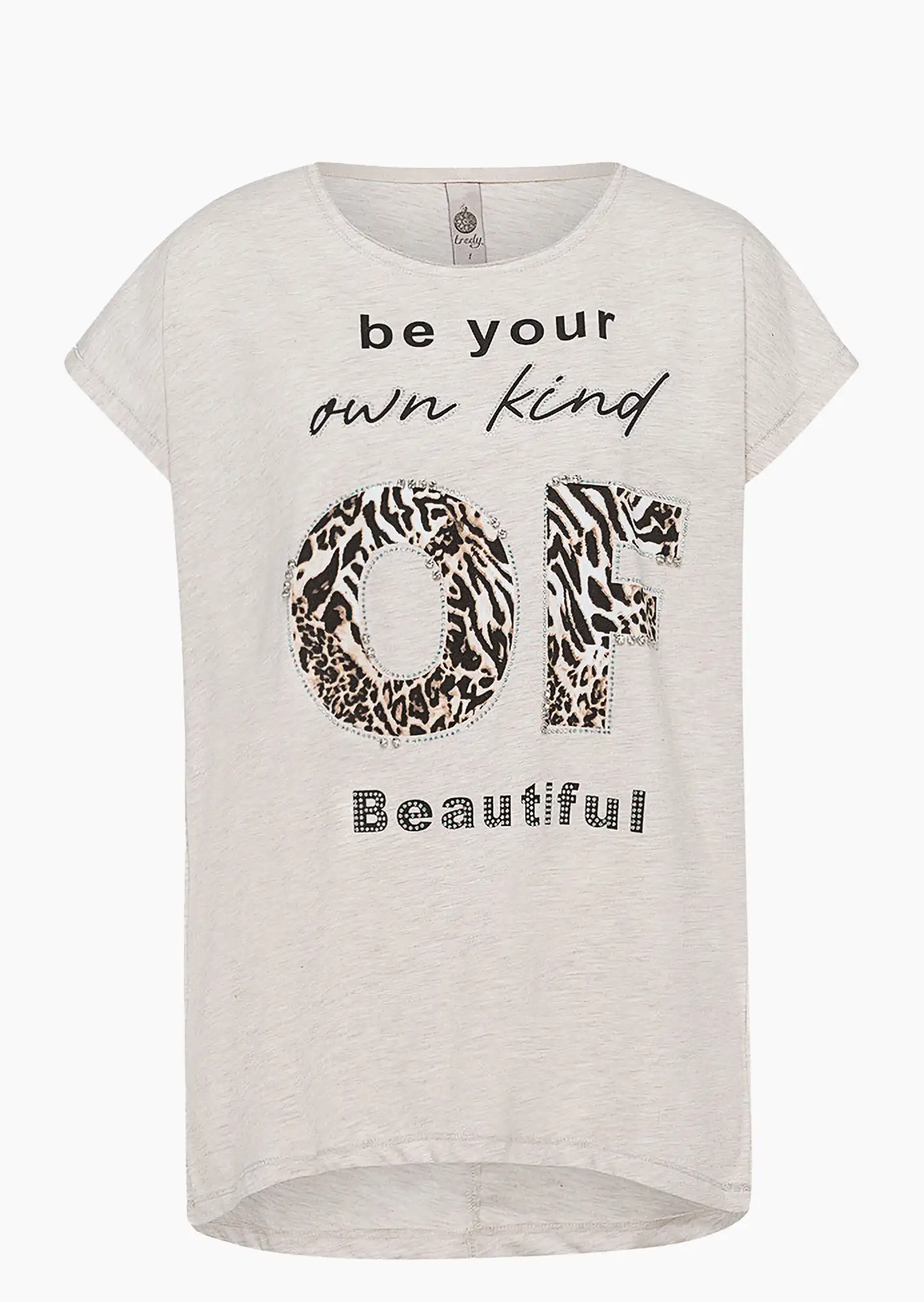 Shirt 'Beautiful', sand-melange