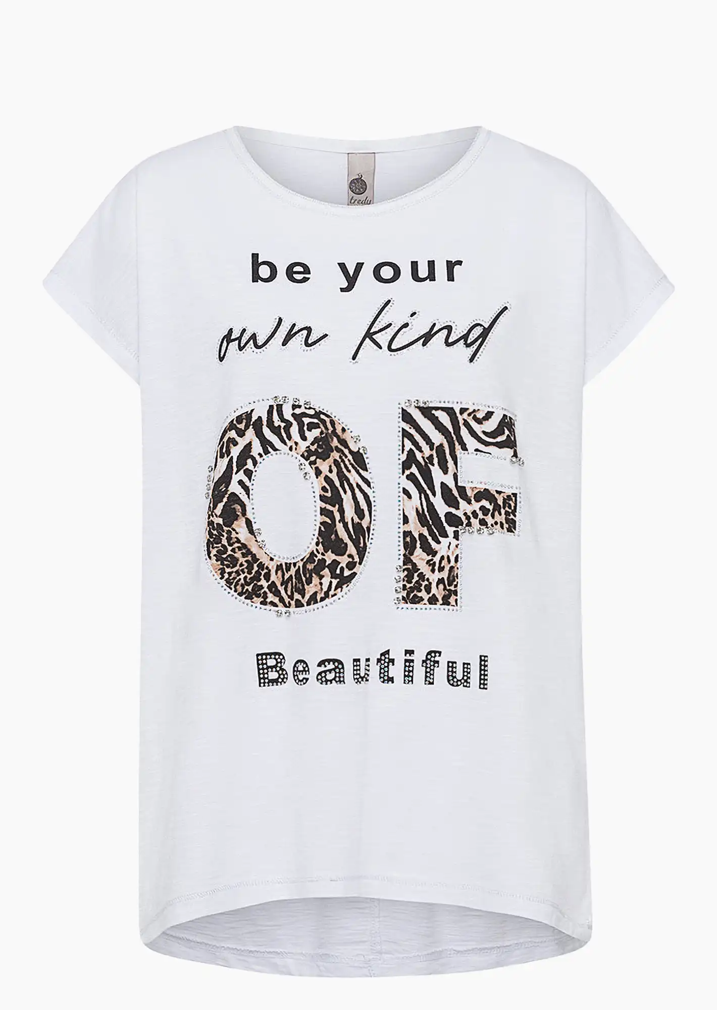 Shirt 'Beautiful', weiß