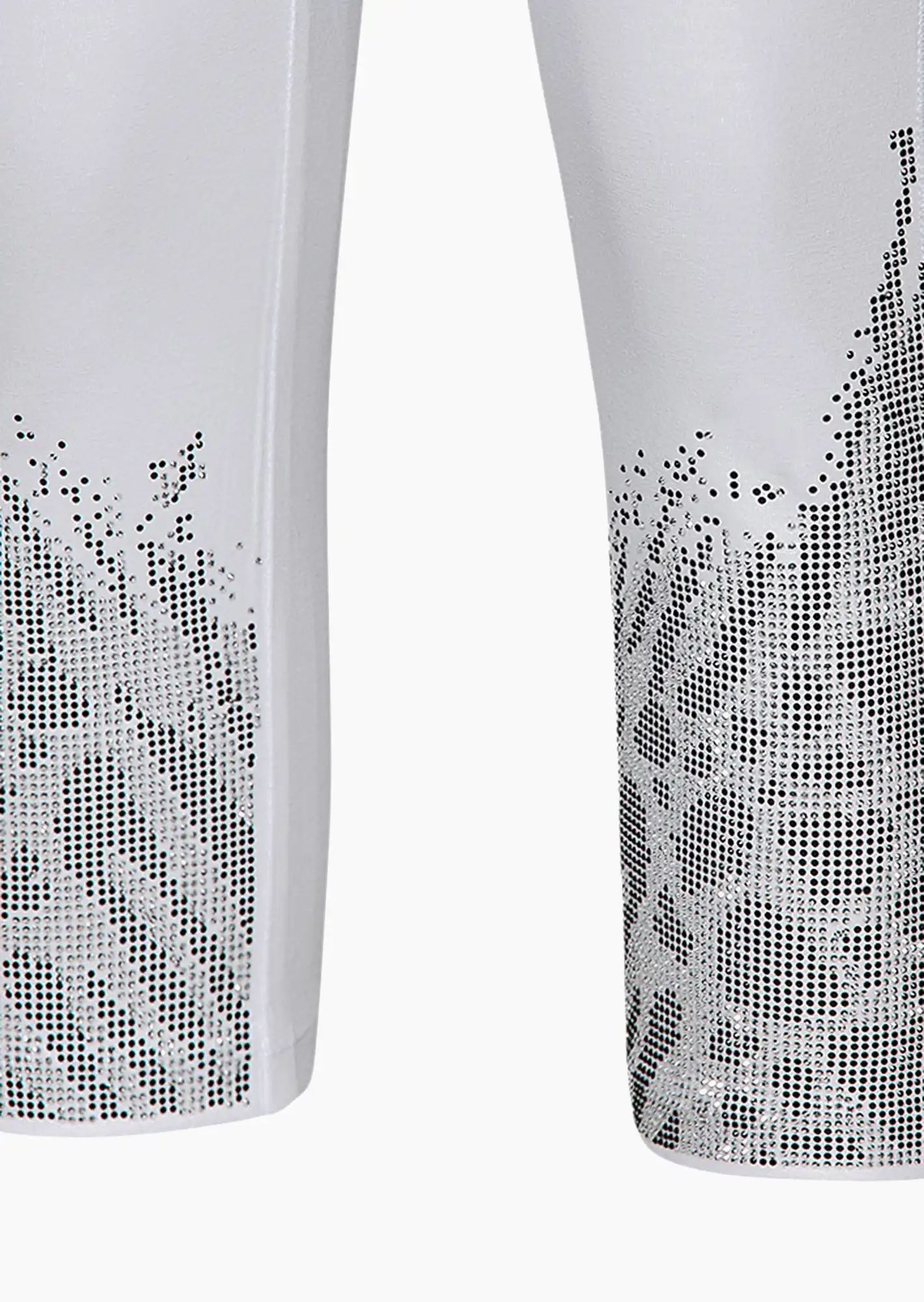 Leggings mit Ziersteinen, weiß