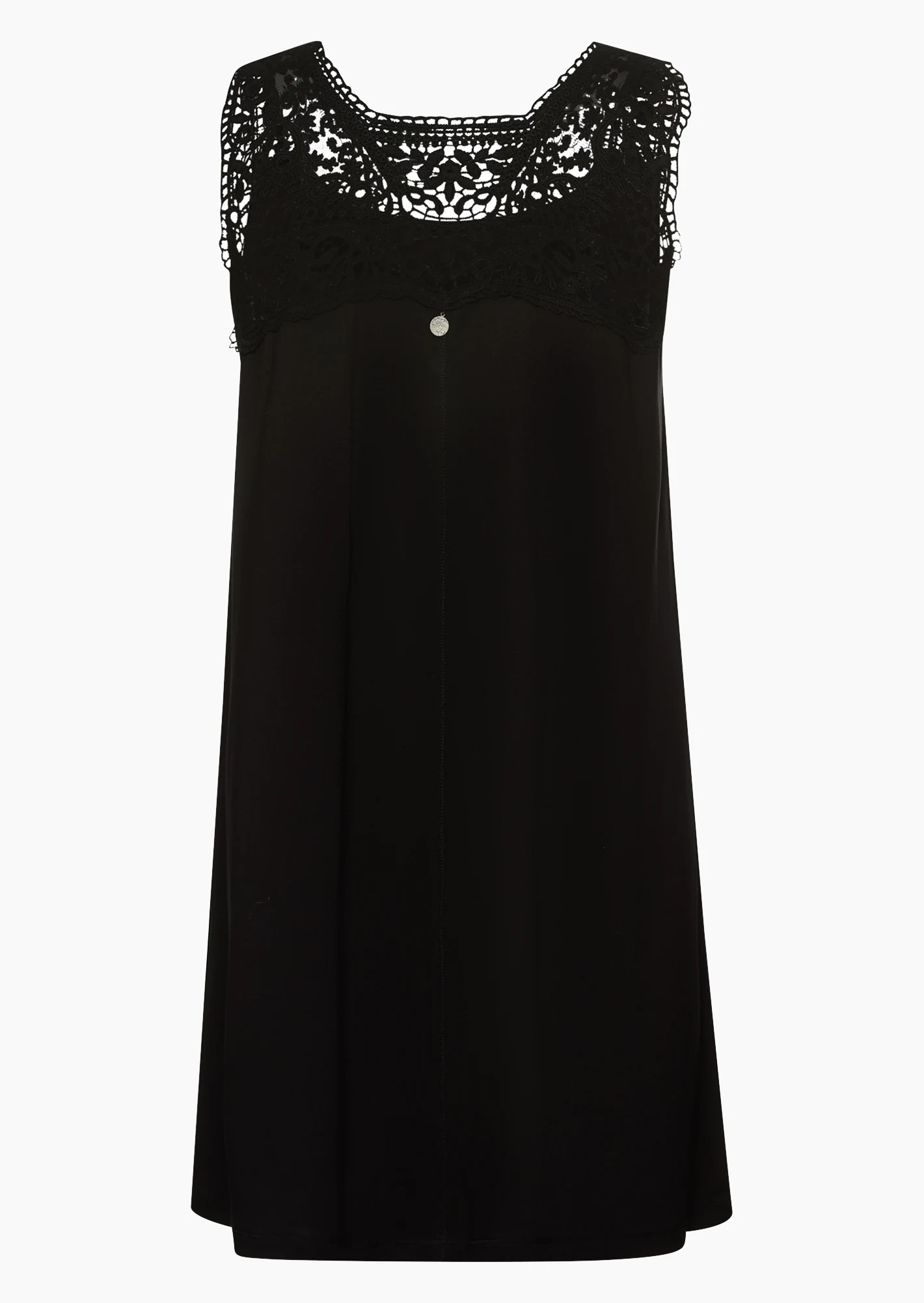 Top mit Spitze, schwarz