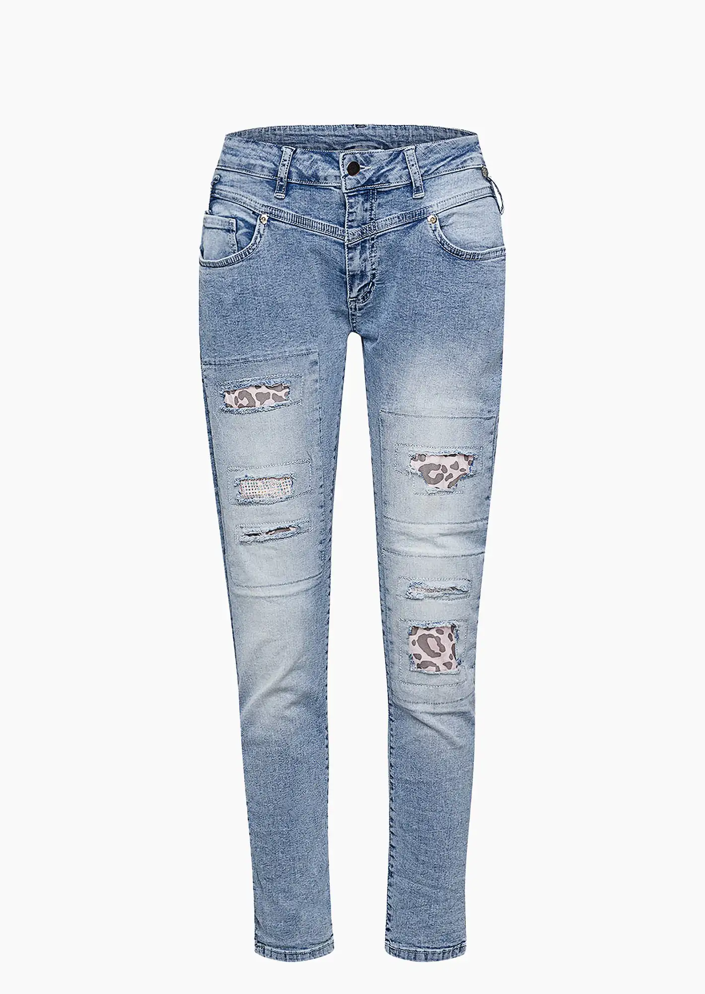 Jeans mit Highlights, blue denim