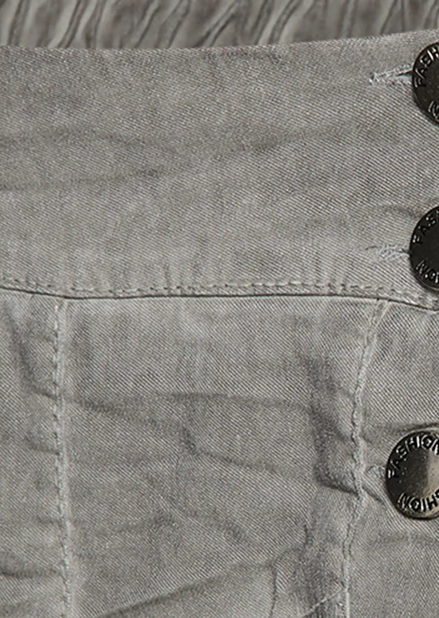 Joggpants mit Knöpfen, silber