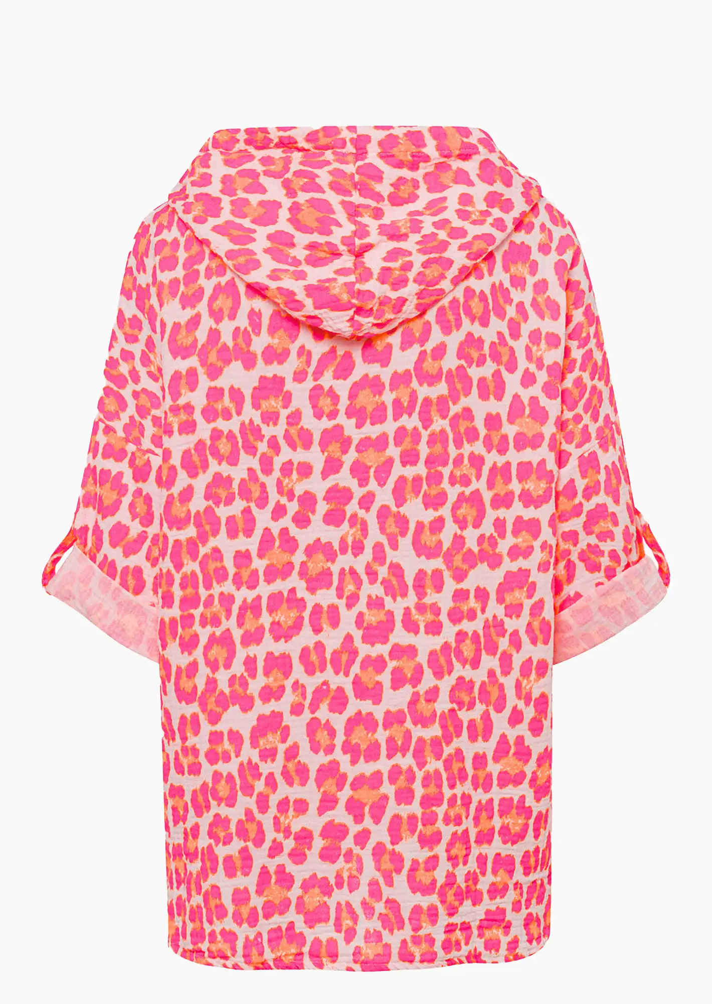 Musselin-Bluse, neonpink