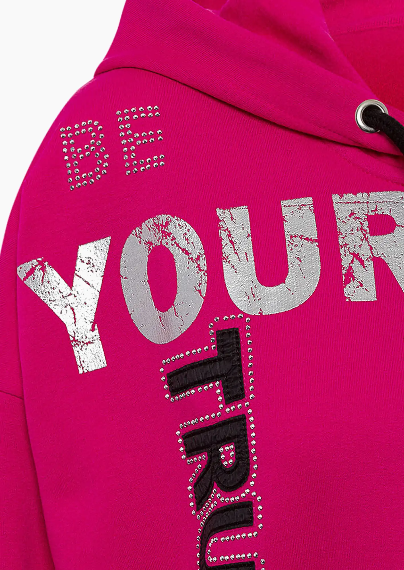 Sweatjacke 'True', pink flash