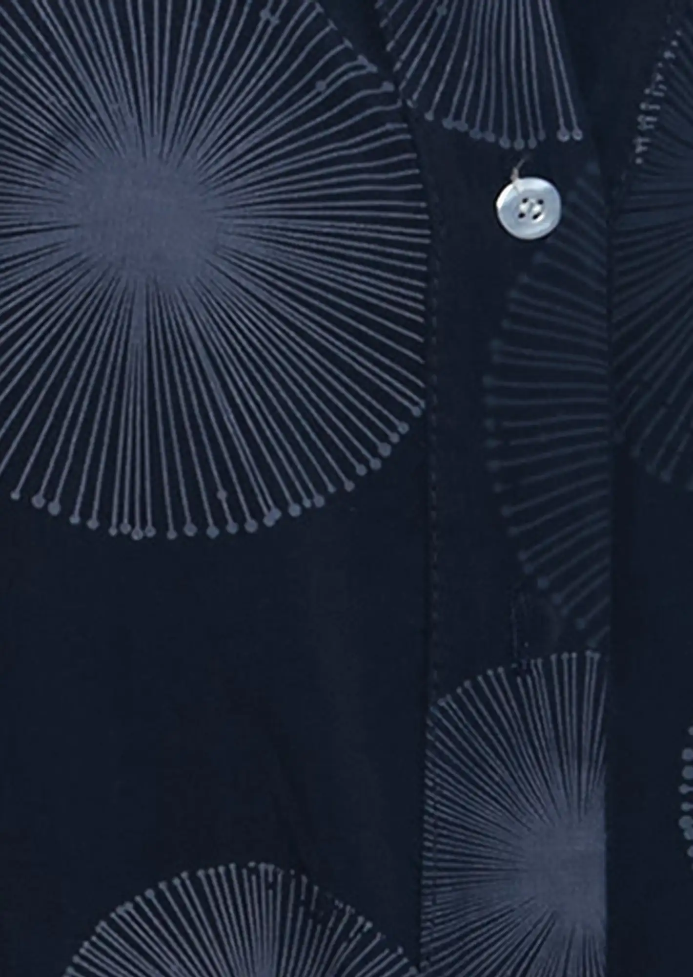 Bluse im Alloverprint, navy