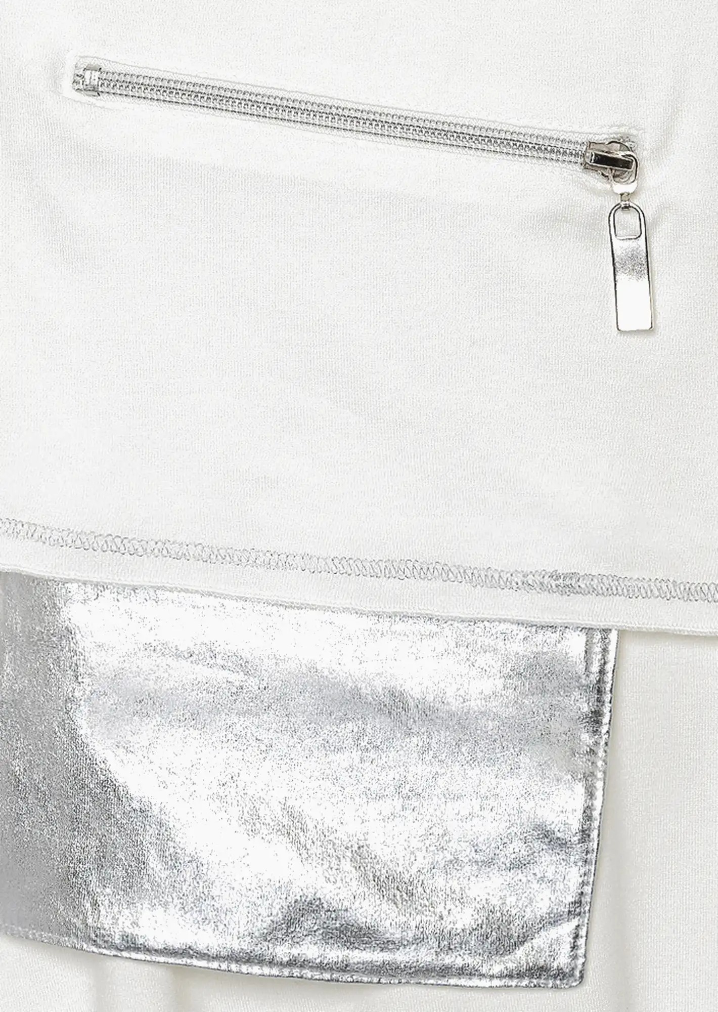 2 in 1 Shirt im Layering-Look, offwhite