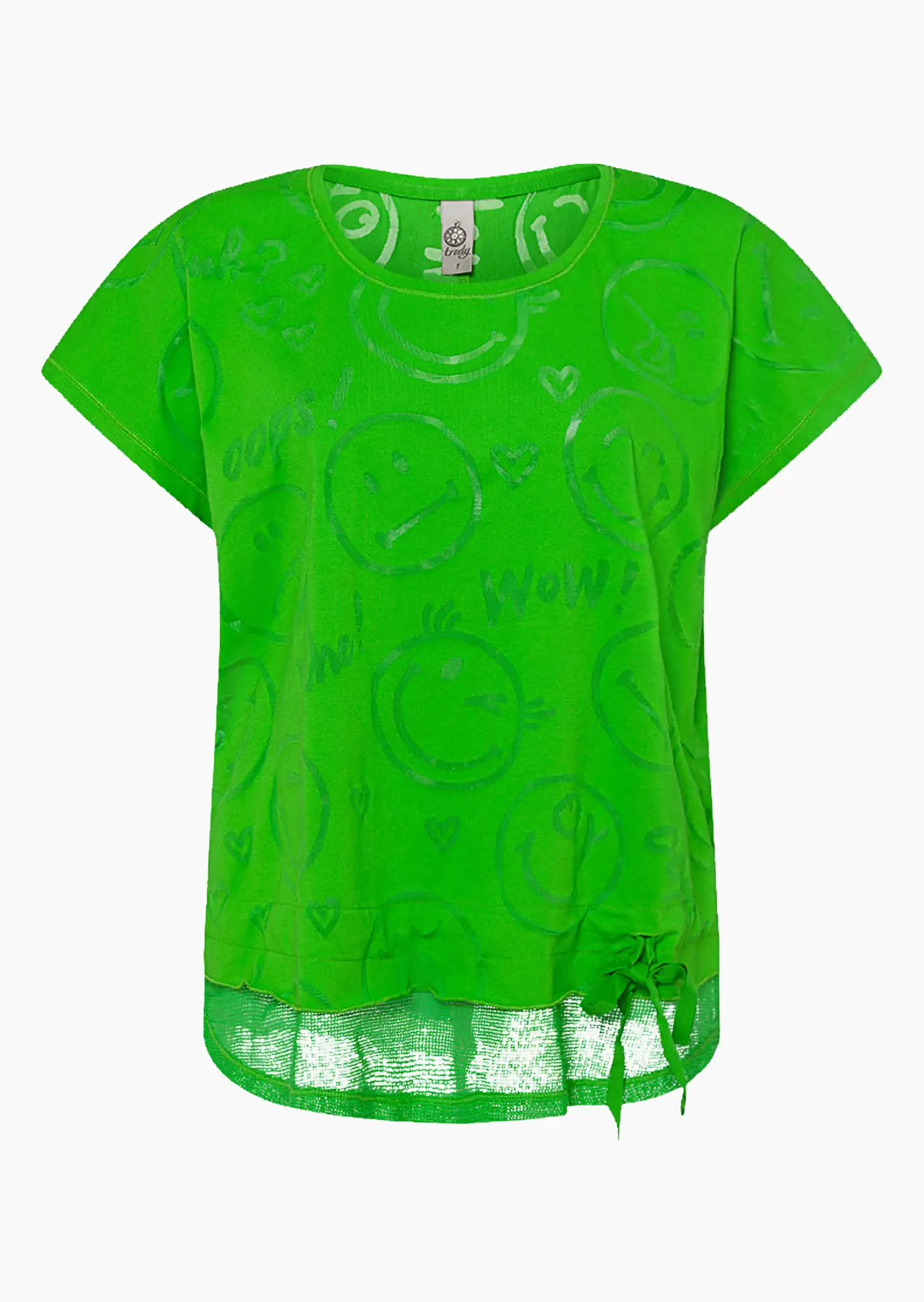 Shirt 'WOW!', neongrün