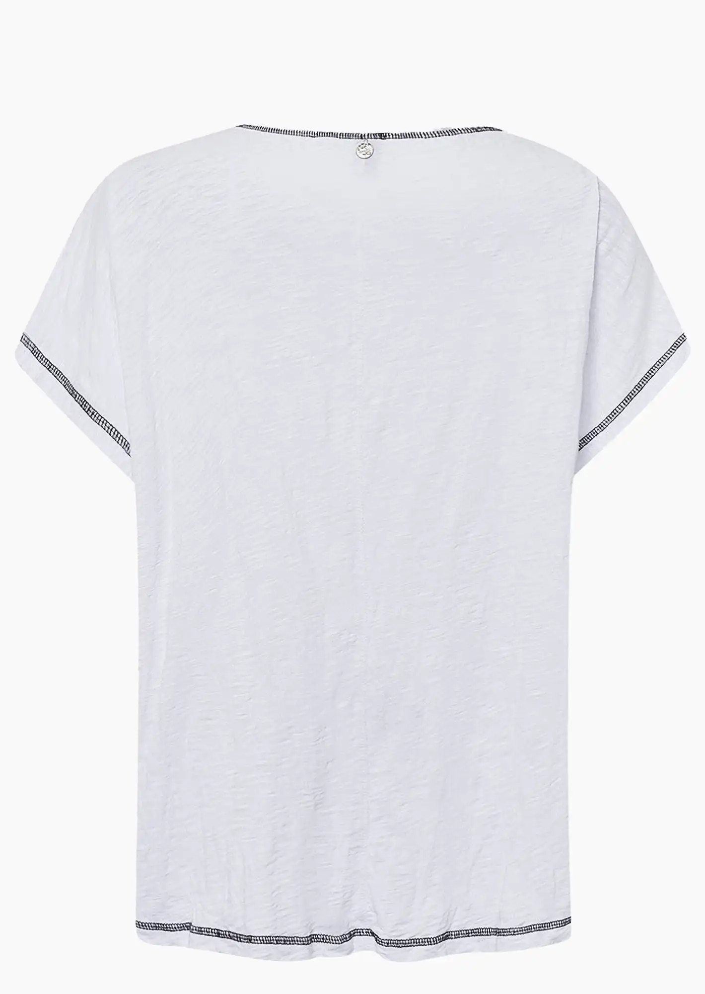 Shirt mit Lettering, weiß