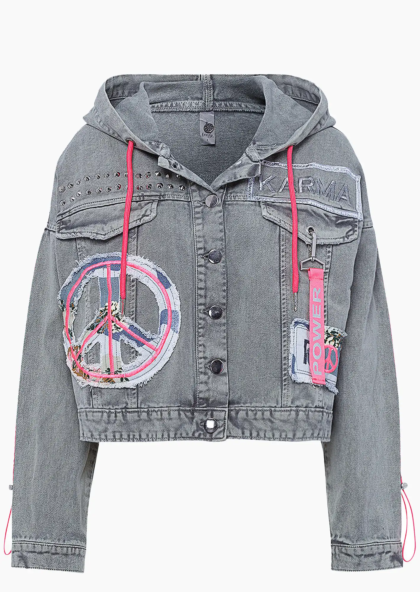 Jeansjacke 'Karma', oliv