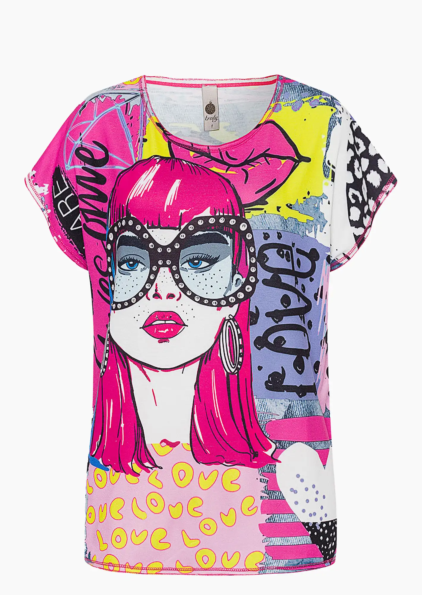 Shirt im Alloverprint, bunt