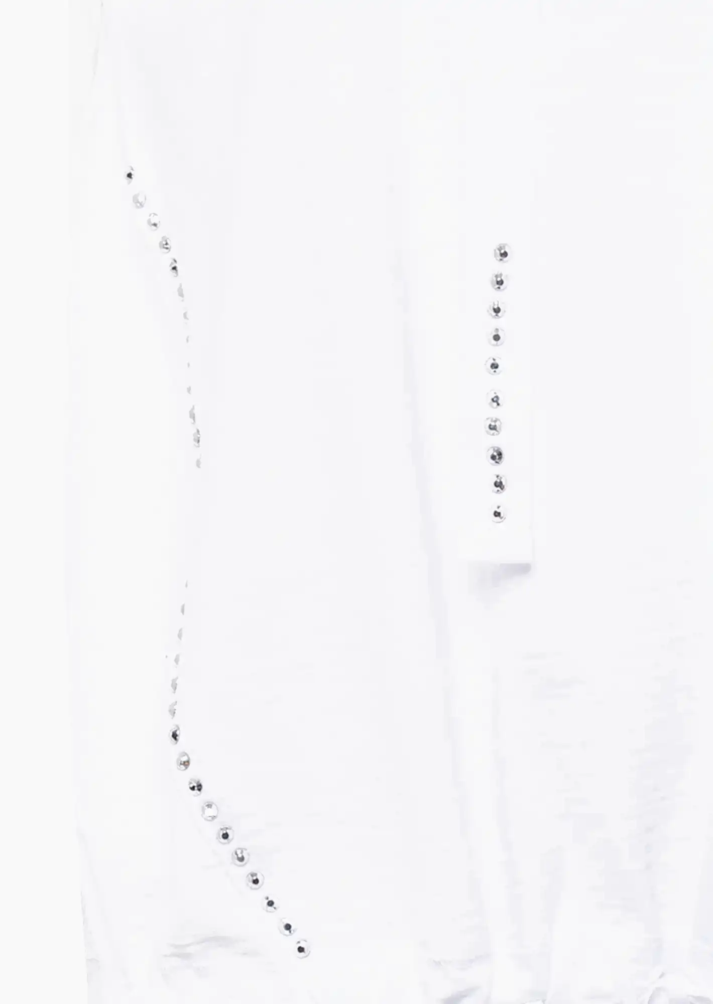 Shirt mit Nieten, weiß