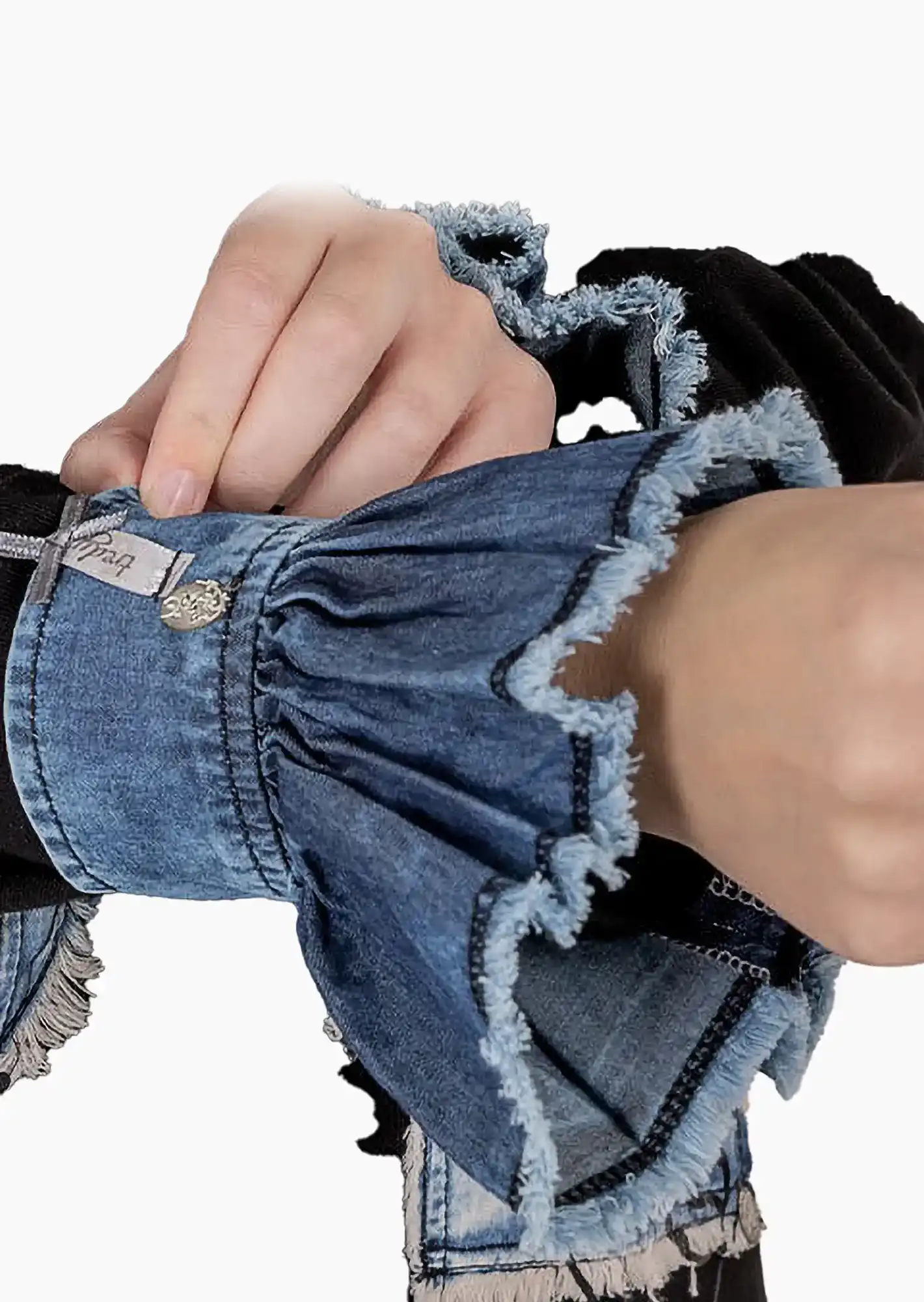 Handstulpen, blue denim