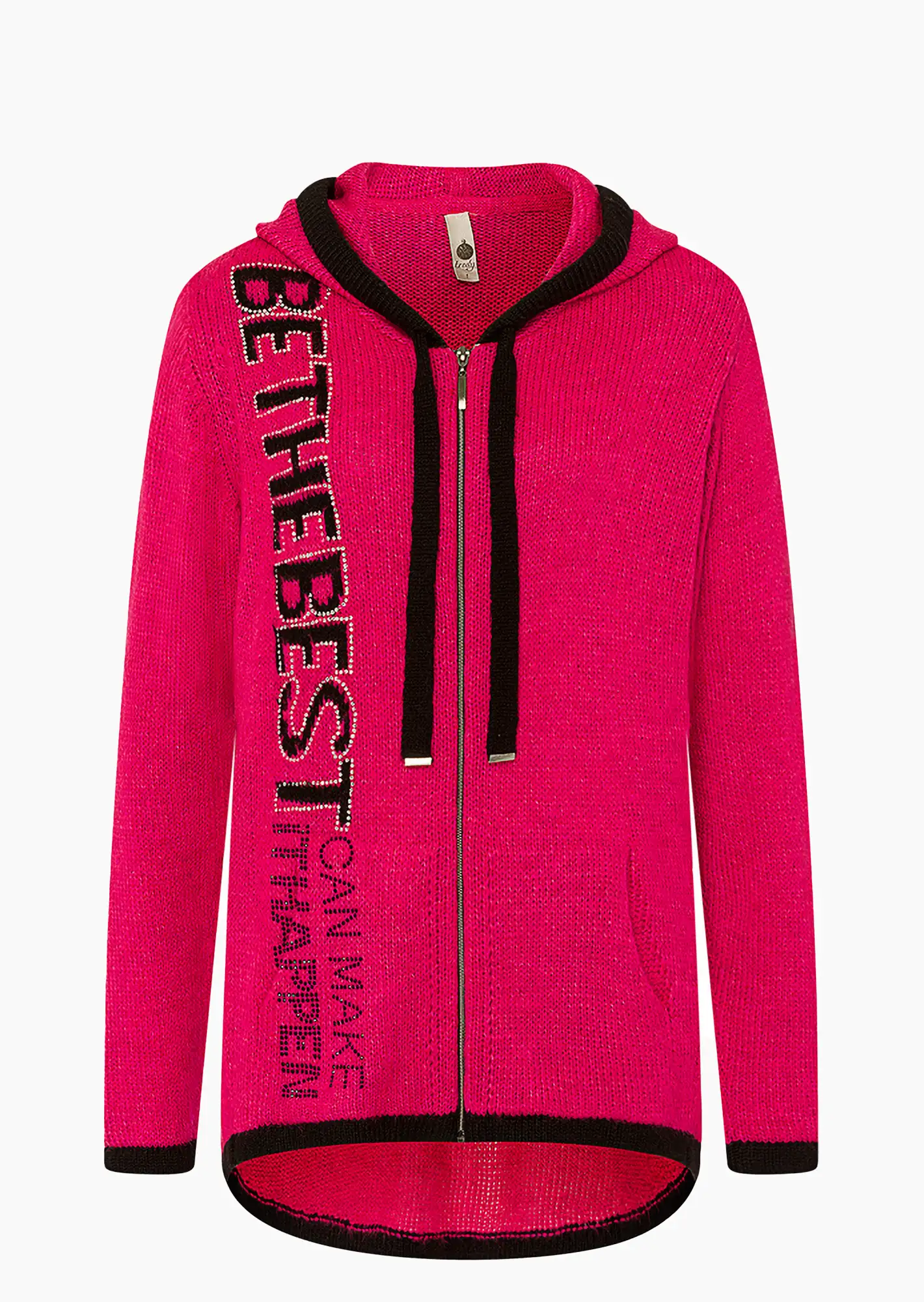 Strickjacke 'Be the best', pink flash