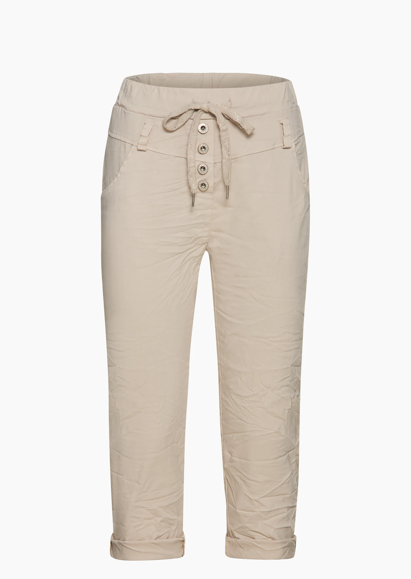 Capri-Joggpants, crema