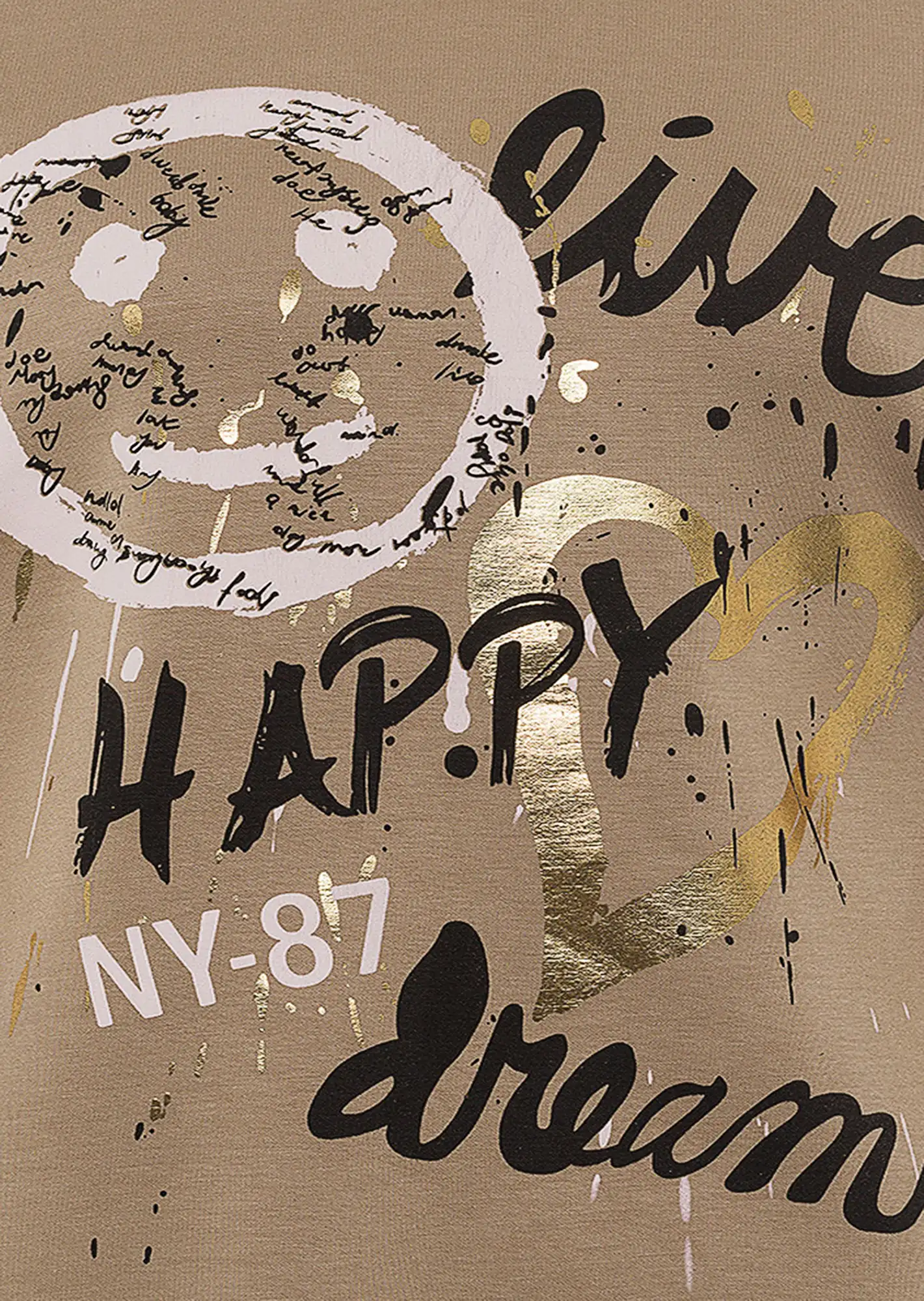 Sweatpullover 'Happy', fango