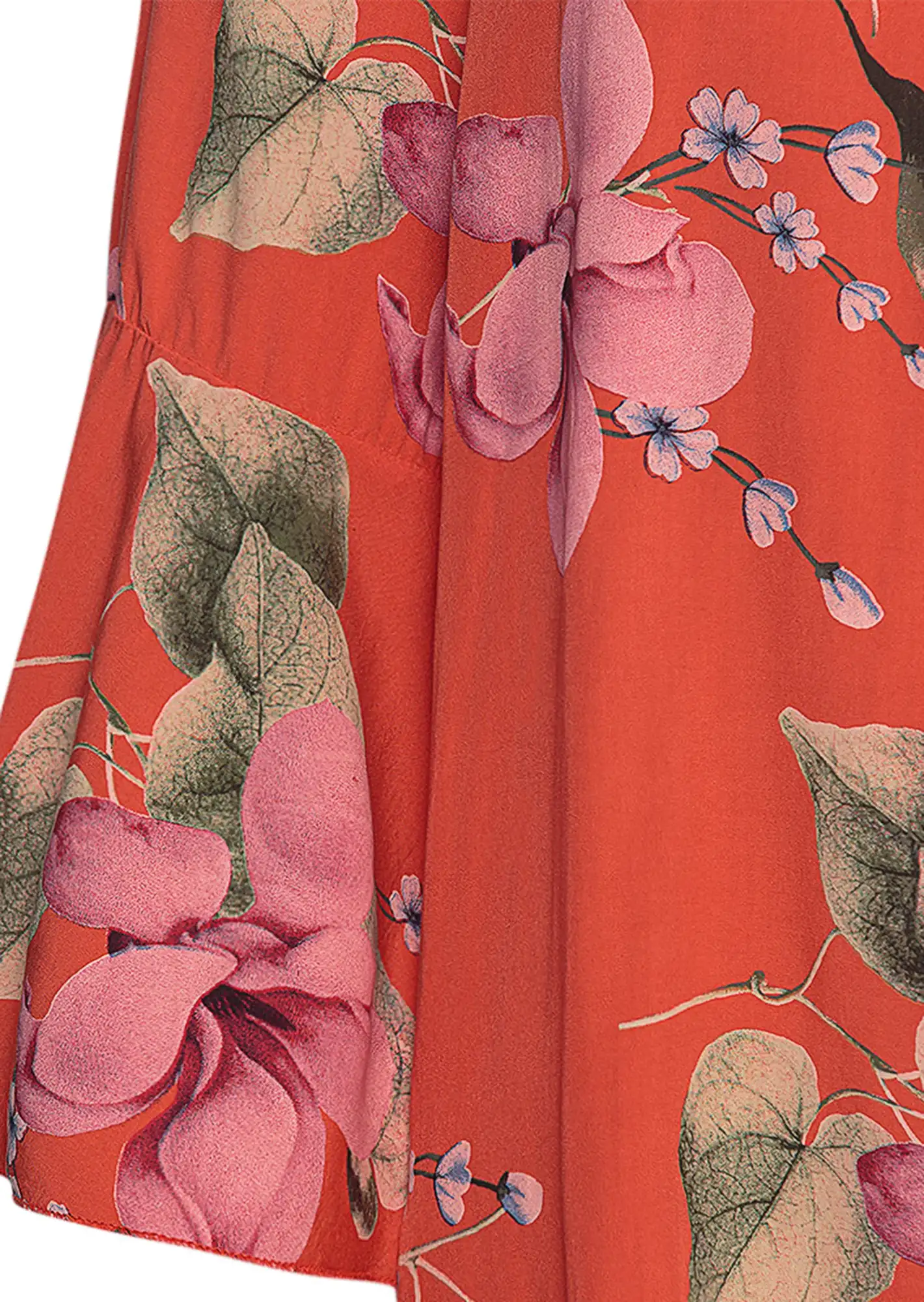 Bluse 'Flower', koralle