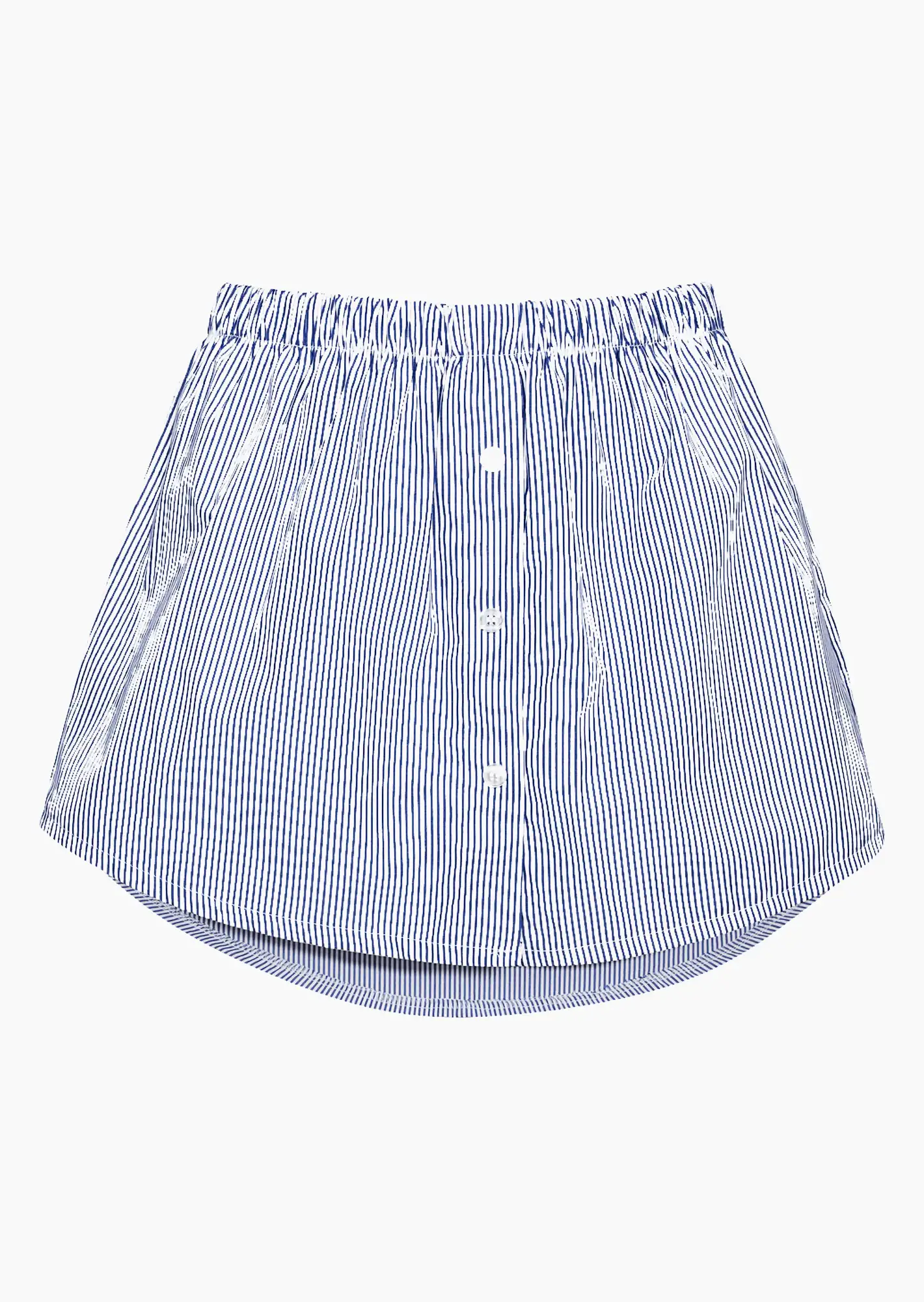 Shirtverlängerung, blau-weiß