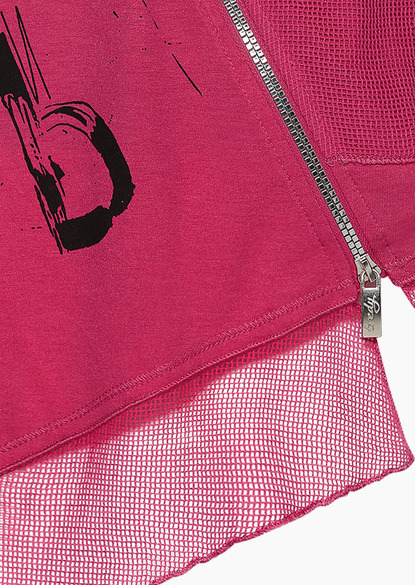 Shirt mit Reißverschluss, very berry