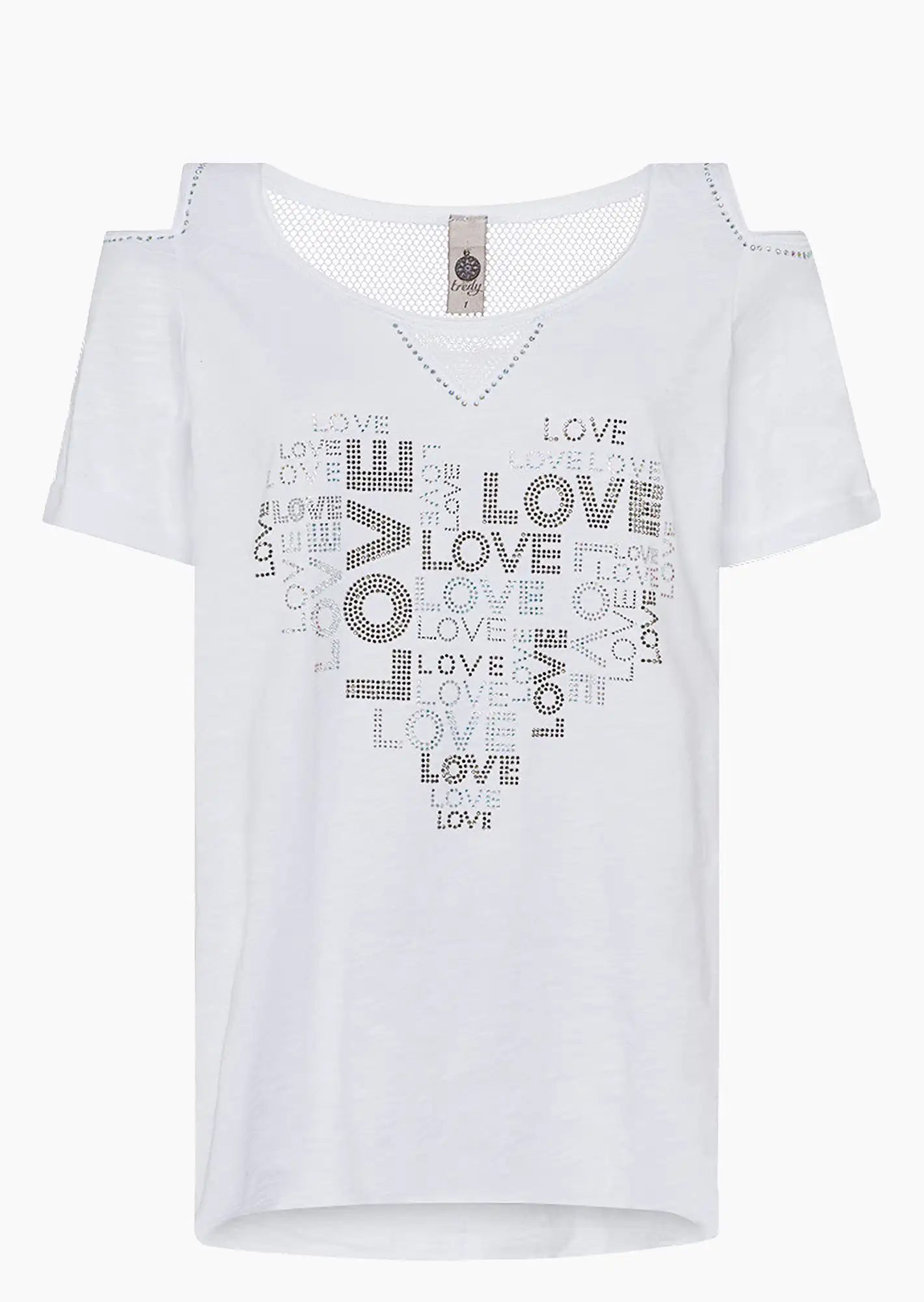 Shirt mit Cut-Out, weiß