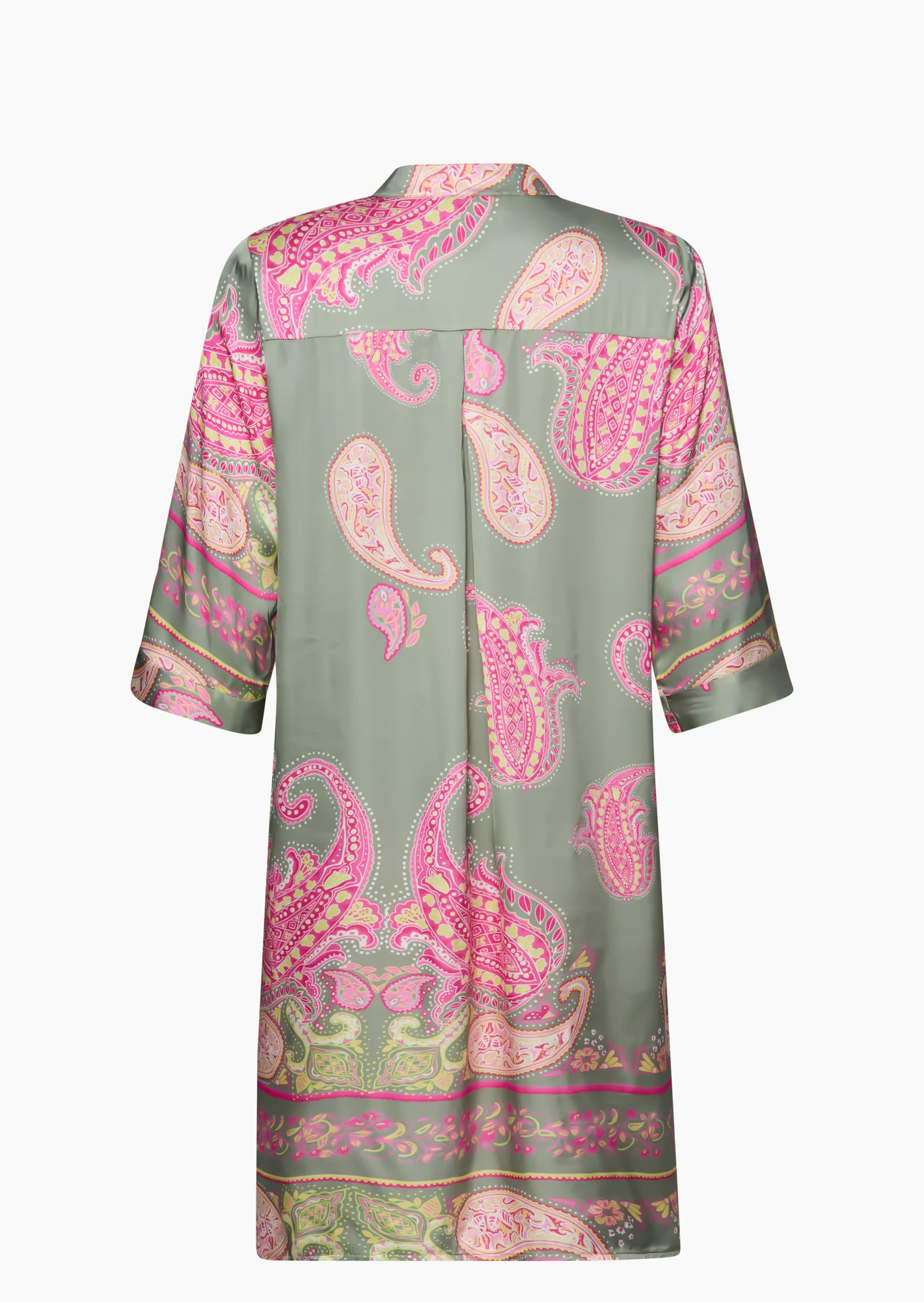 Kleid gemustert, salbei